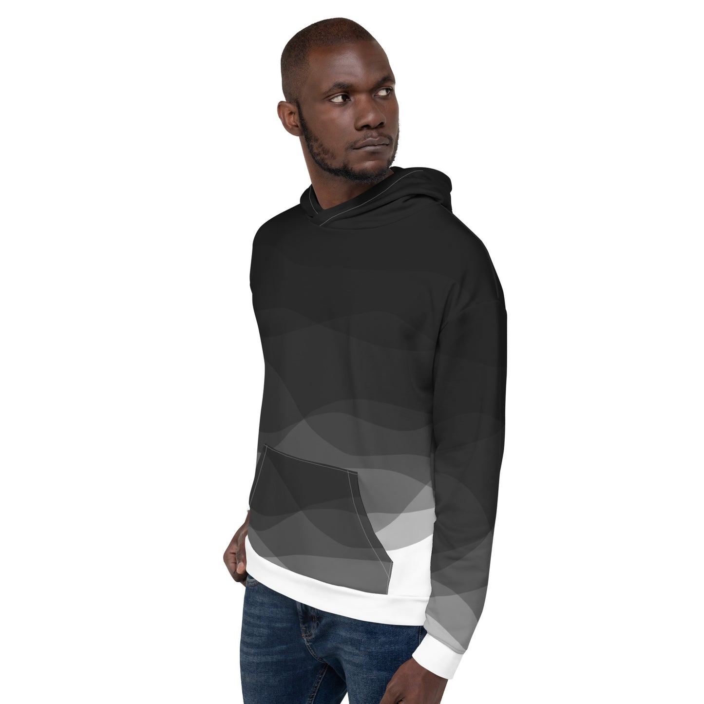 Graphite Waves Unisex Hoodie