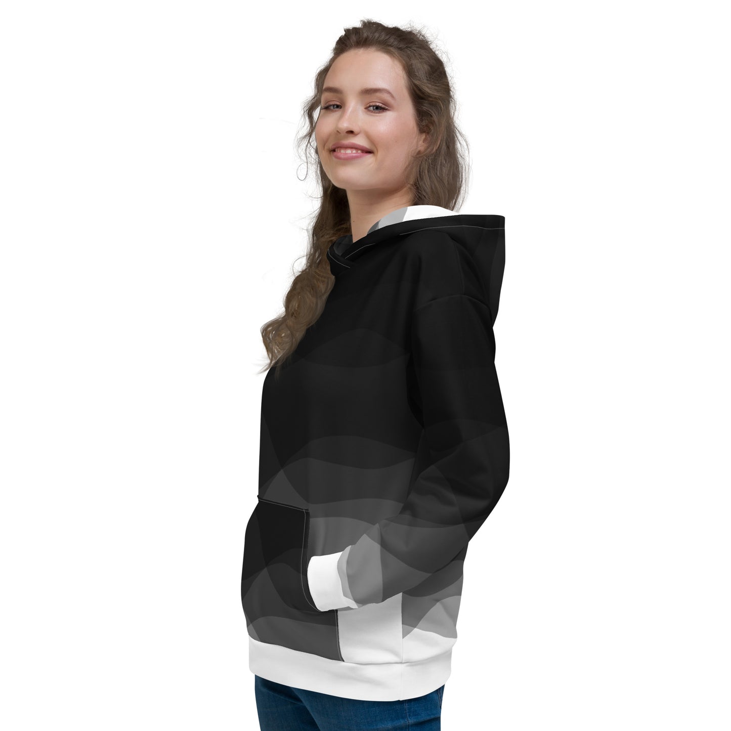 Graphite Waves Unisex Hoodie