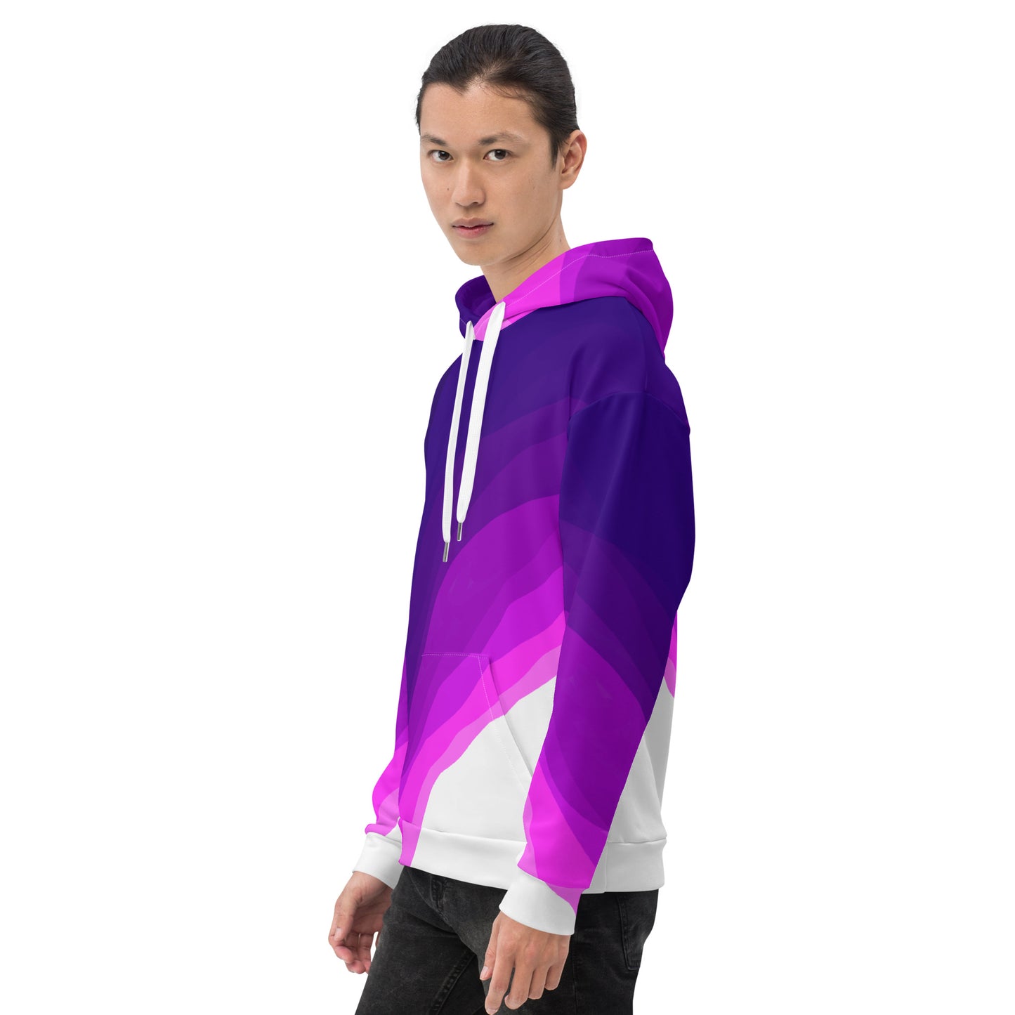 Plum Waves Unisex Hoodie