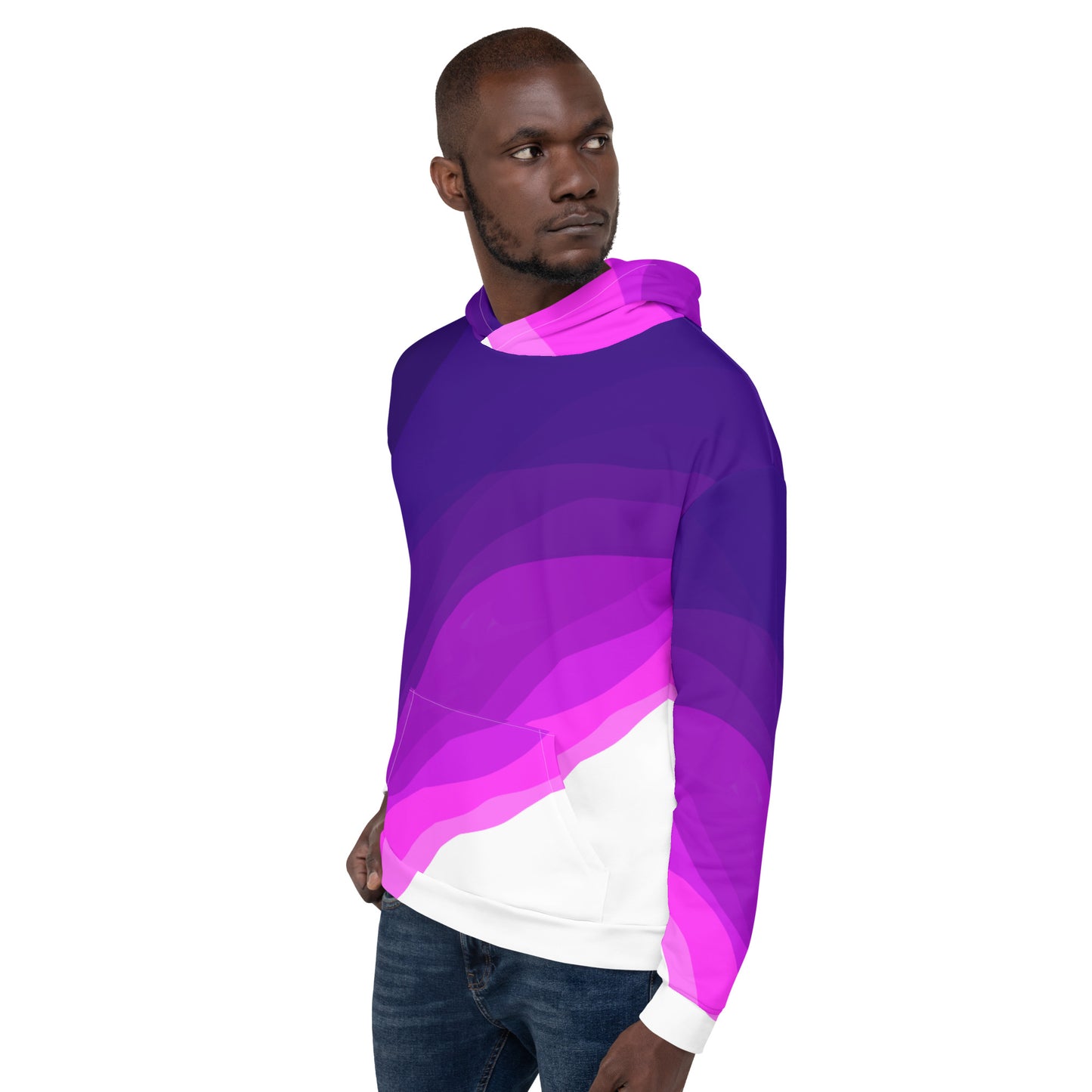 Plum Waves Unisex Hoodie