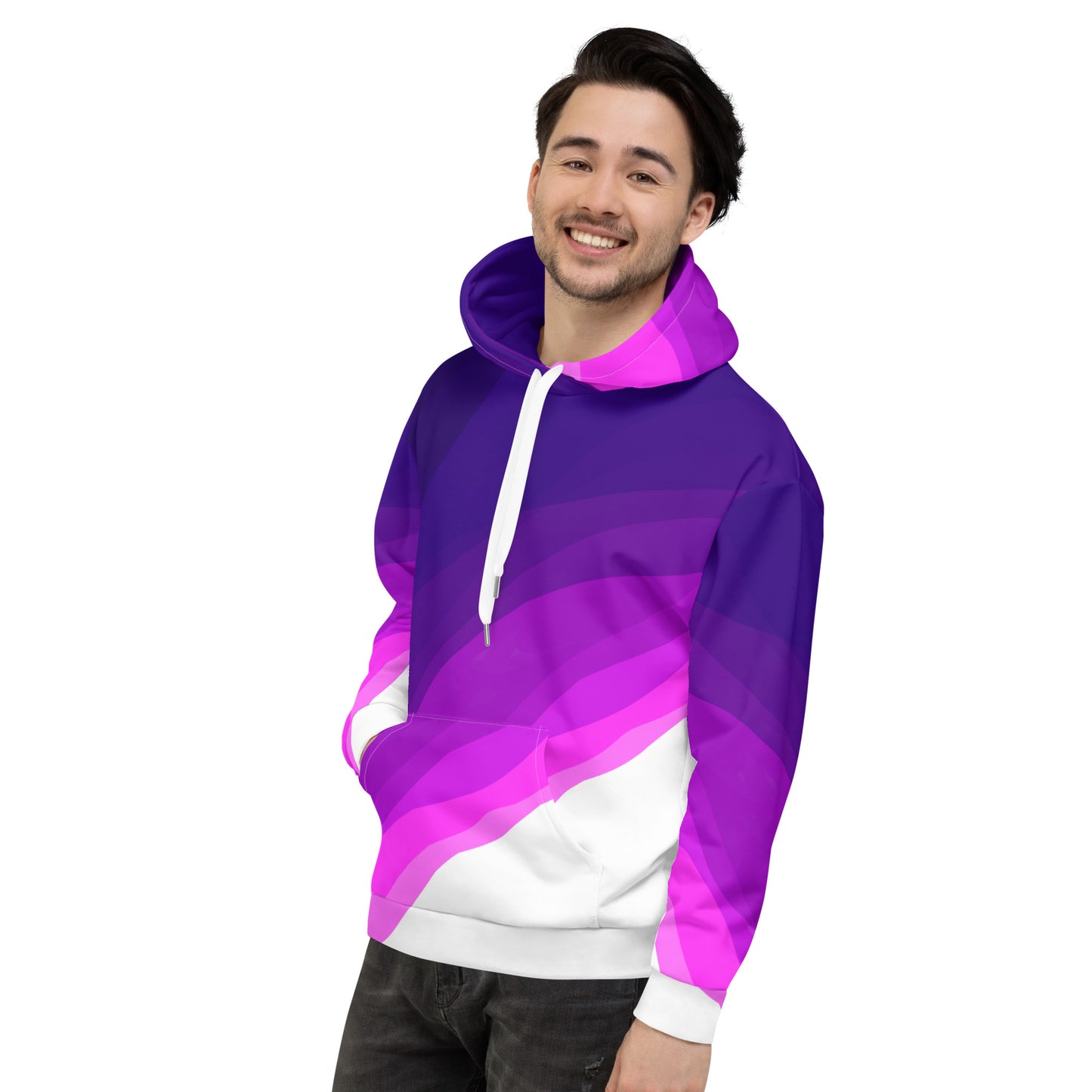 Plum Waves Unisex Hoodie