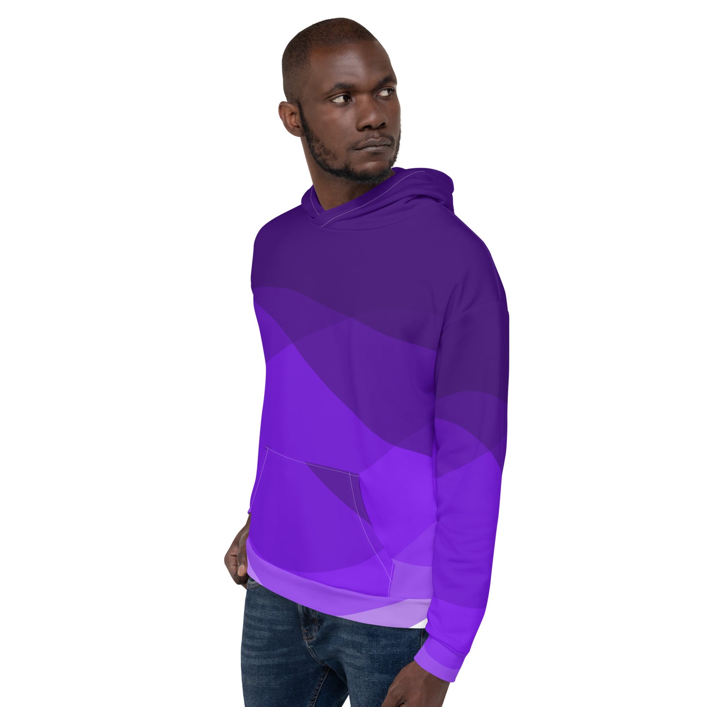 Violet Swirls Unisex Hoodie