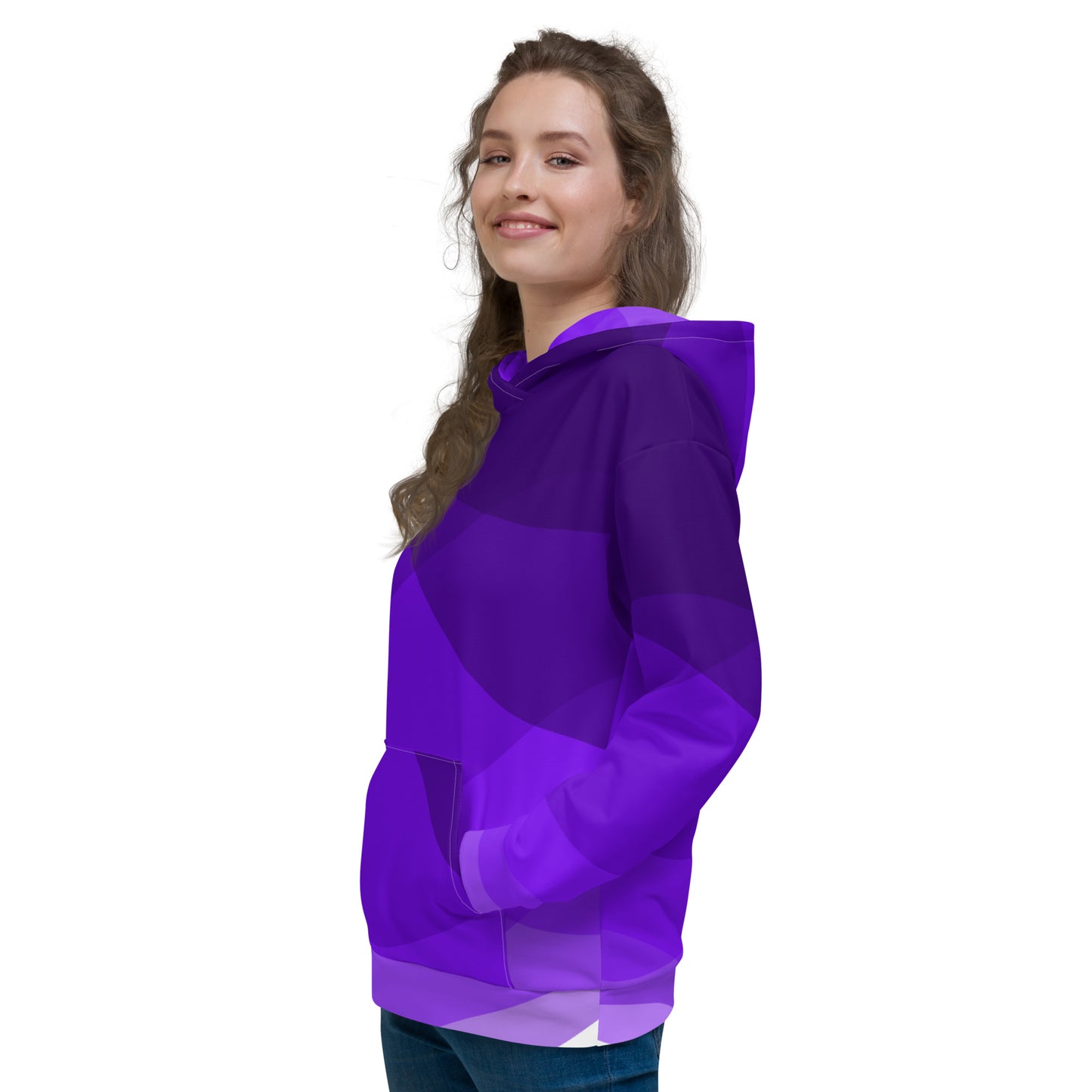 Violet Swirls Unisex Hoodie