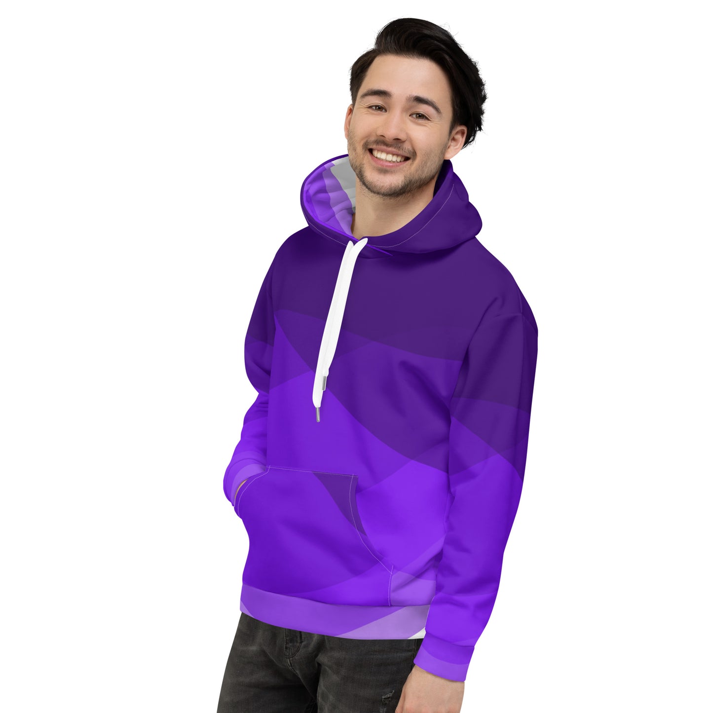 Violet Swirls Unisex Hoodie