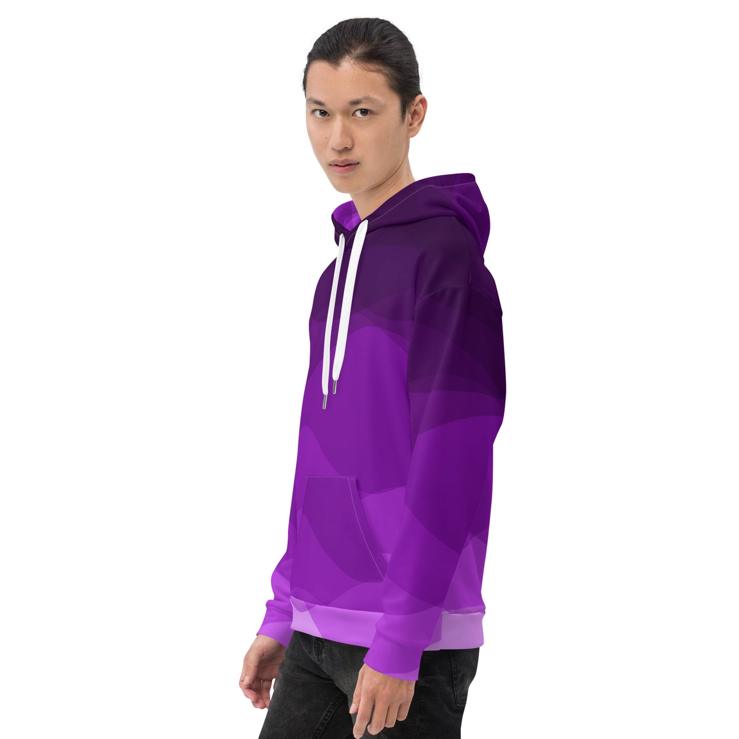 Plum Waves II Unisex Hoodie