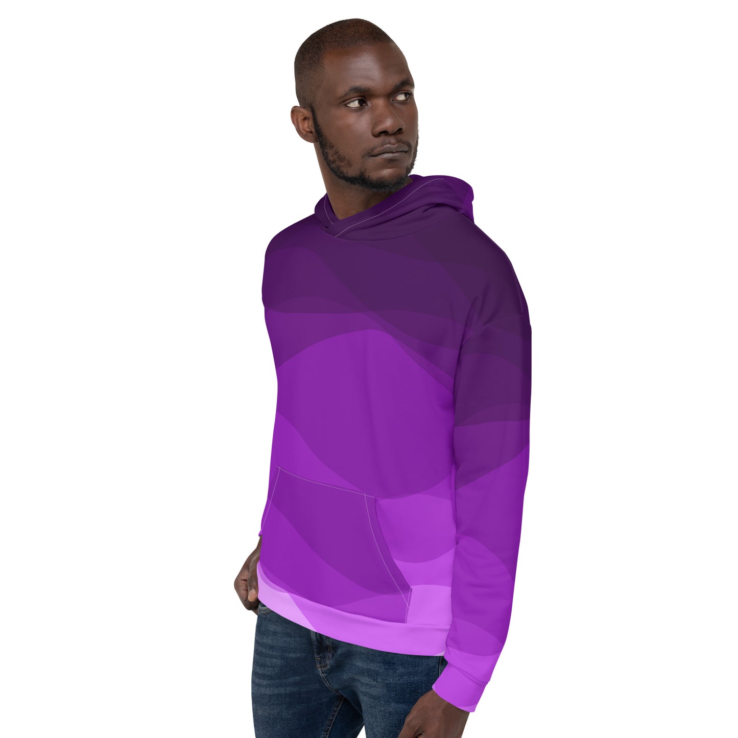 Plum Waves II Unisex Hoodie