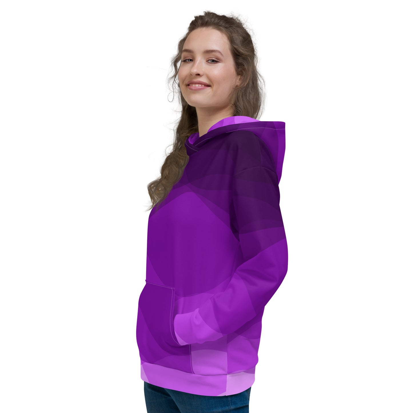 Plum Waves II Unisex Hoodie