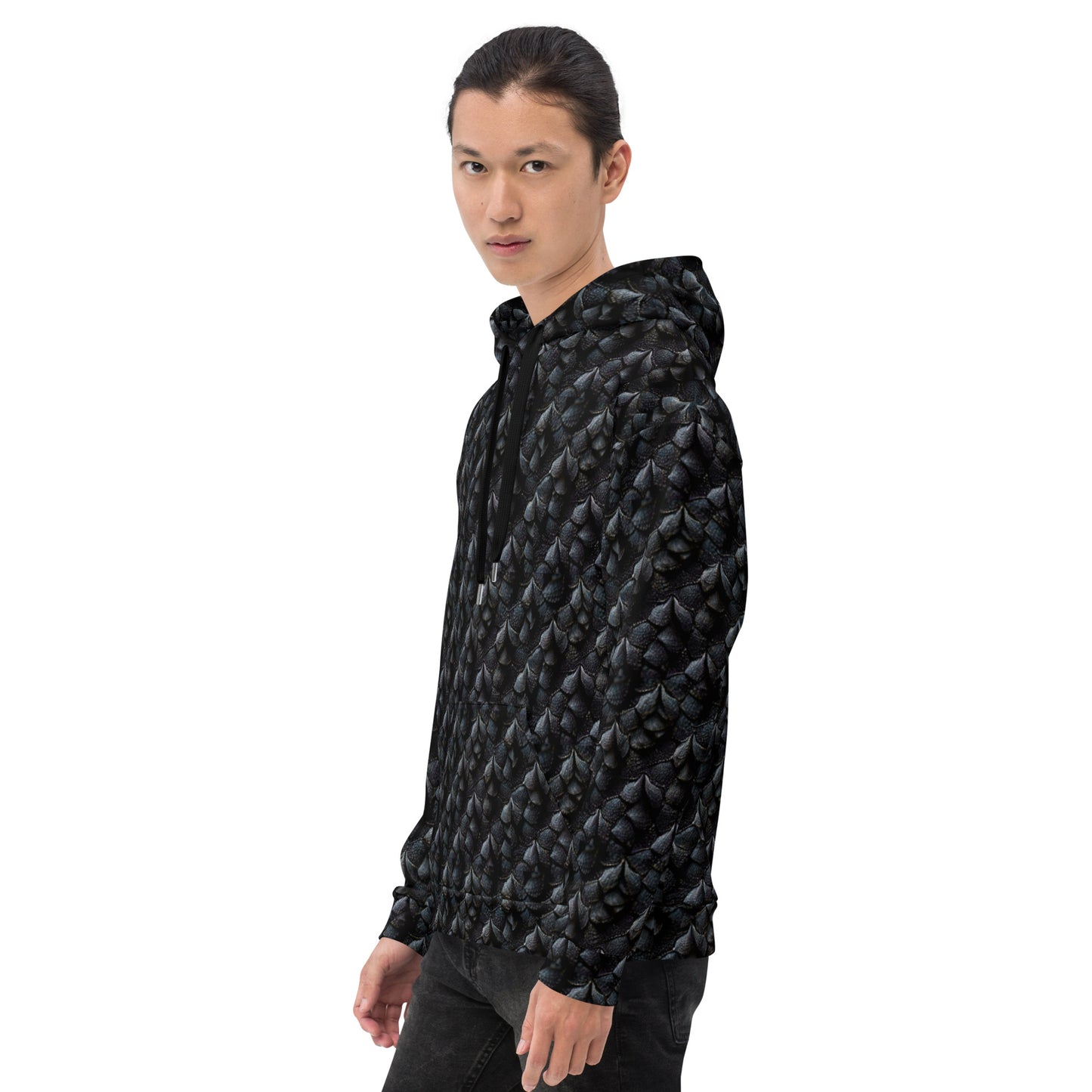 Onyxxor, the Cliff Sentinel Dragon Men’s Hoodie