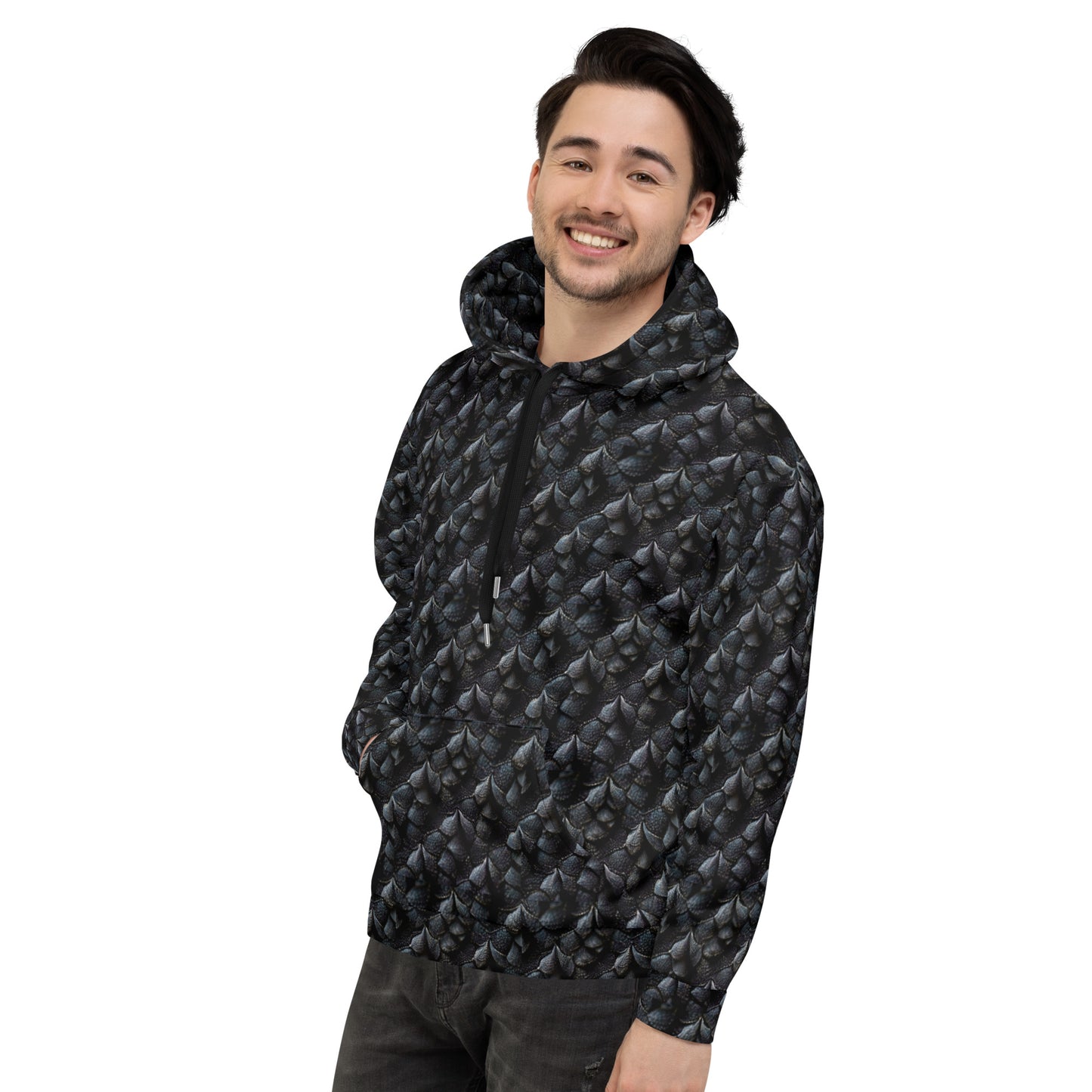 Onyxxor, the Cliff Sentinel Dragon Men’s Hoodie