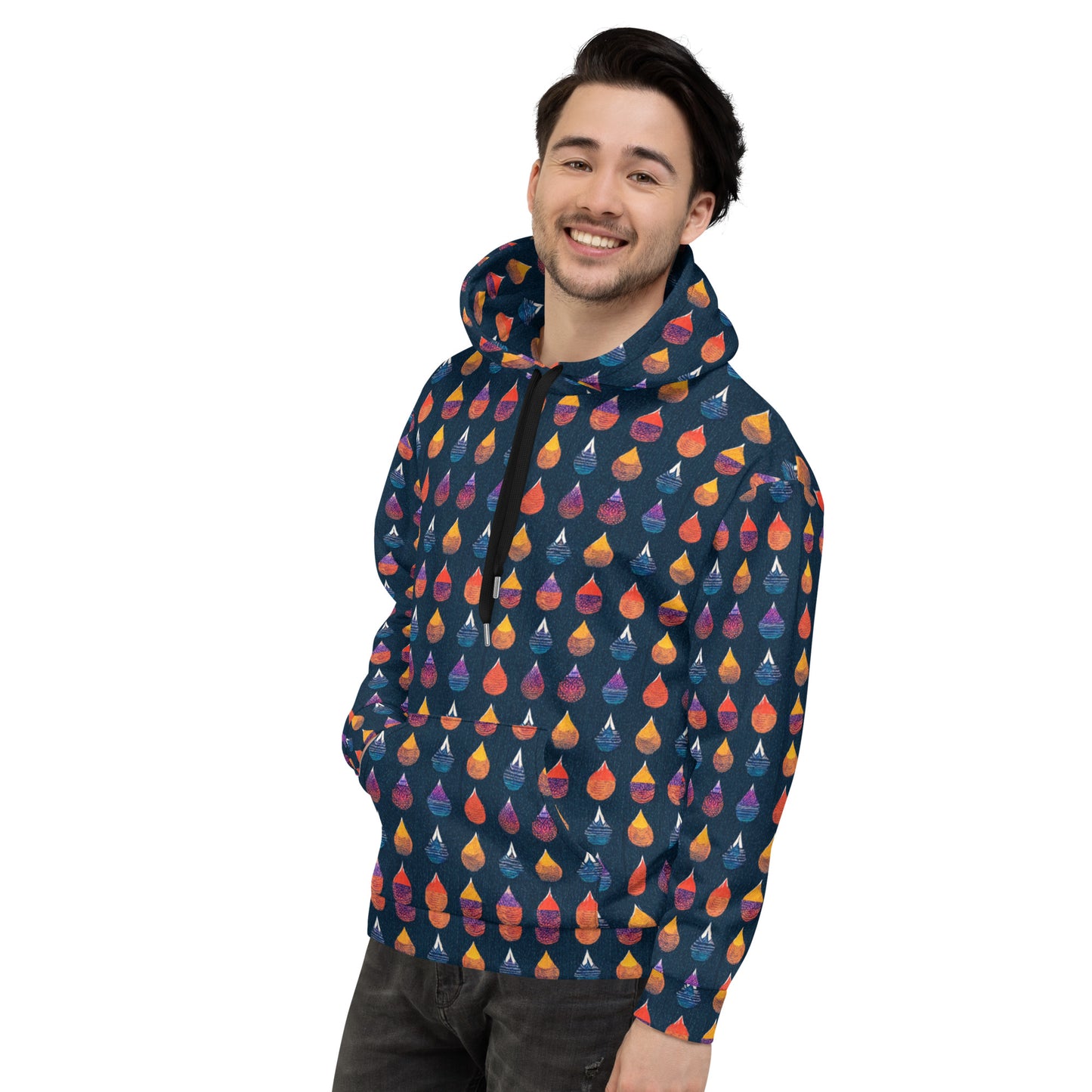 Prismatic Precipitation Men’s Hoodie