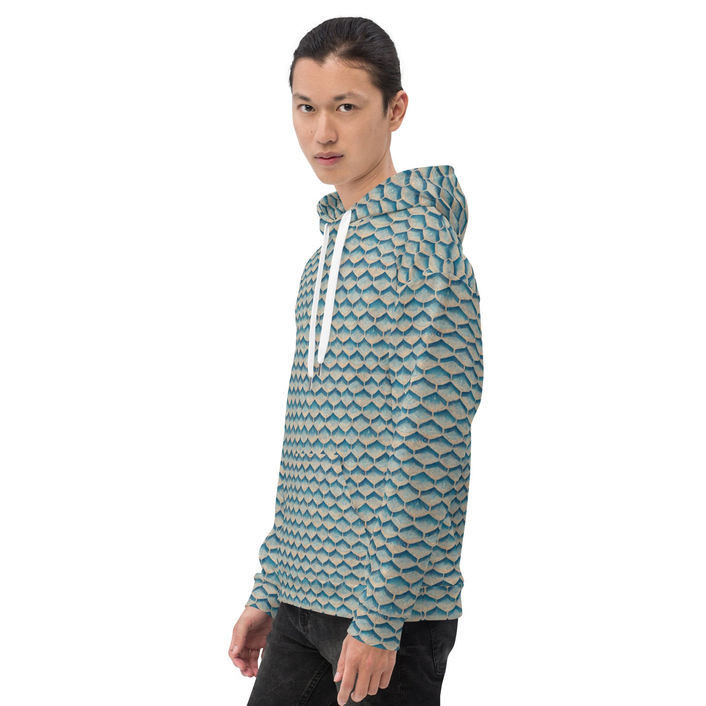 Seafoam Scales Men’s Hoodie
