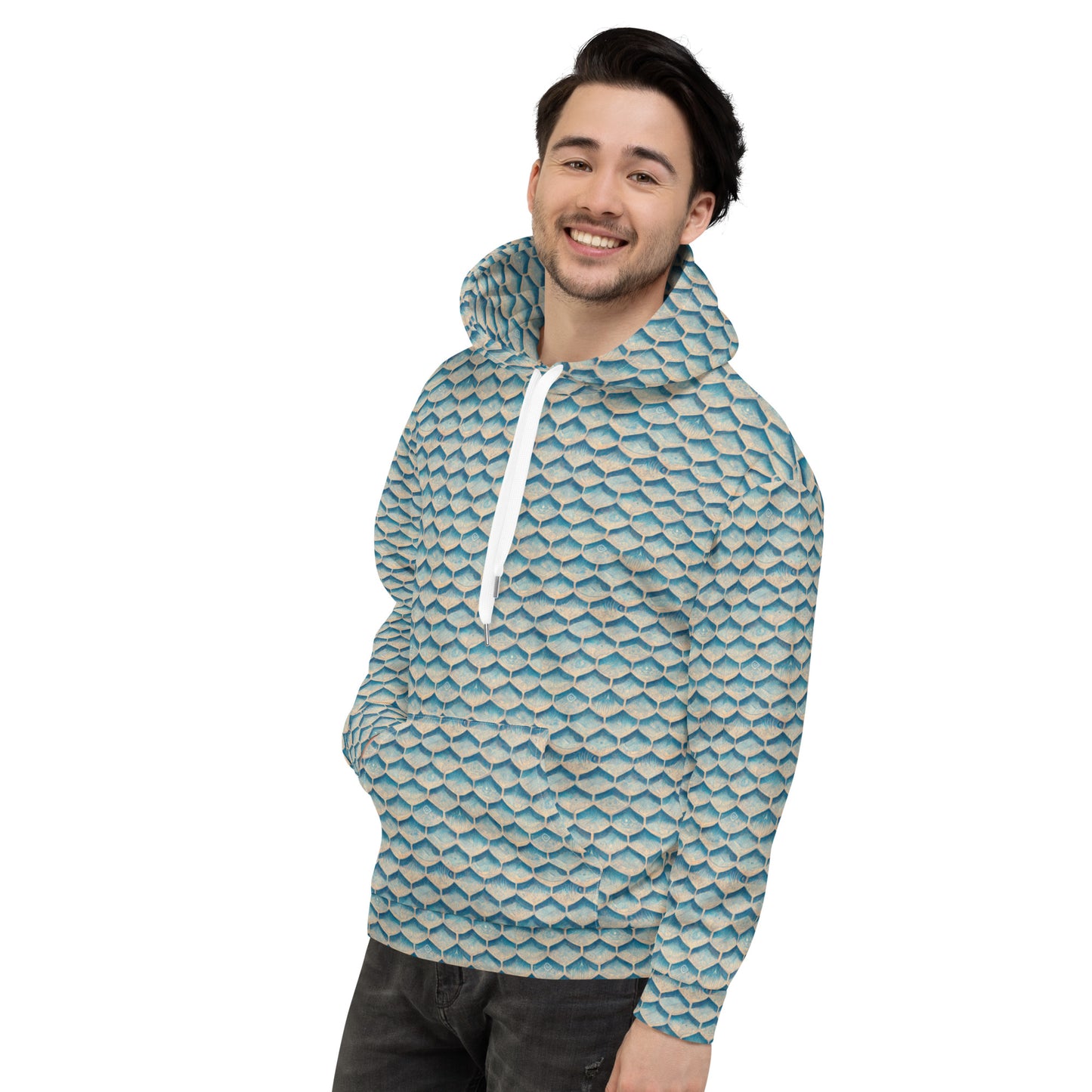 Seafoam Scales Men’s Hoodie