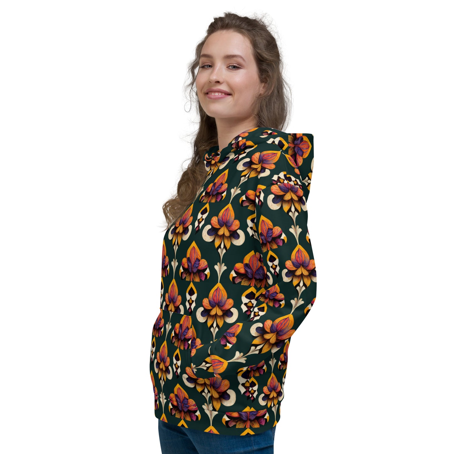 Taza’s Radiant Petals Women’s Hoodie