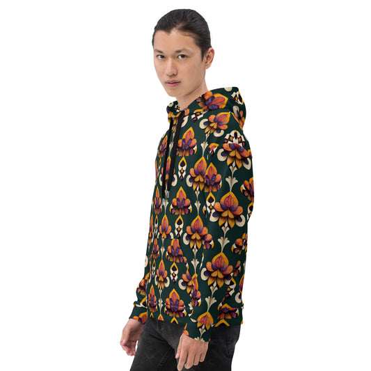 Taza’s Radiant Petals Men’s Hoodie