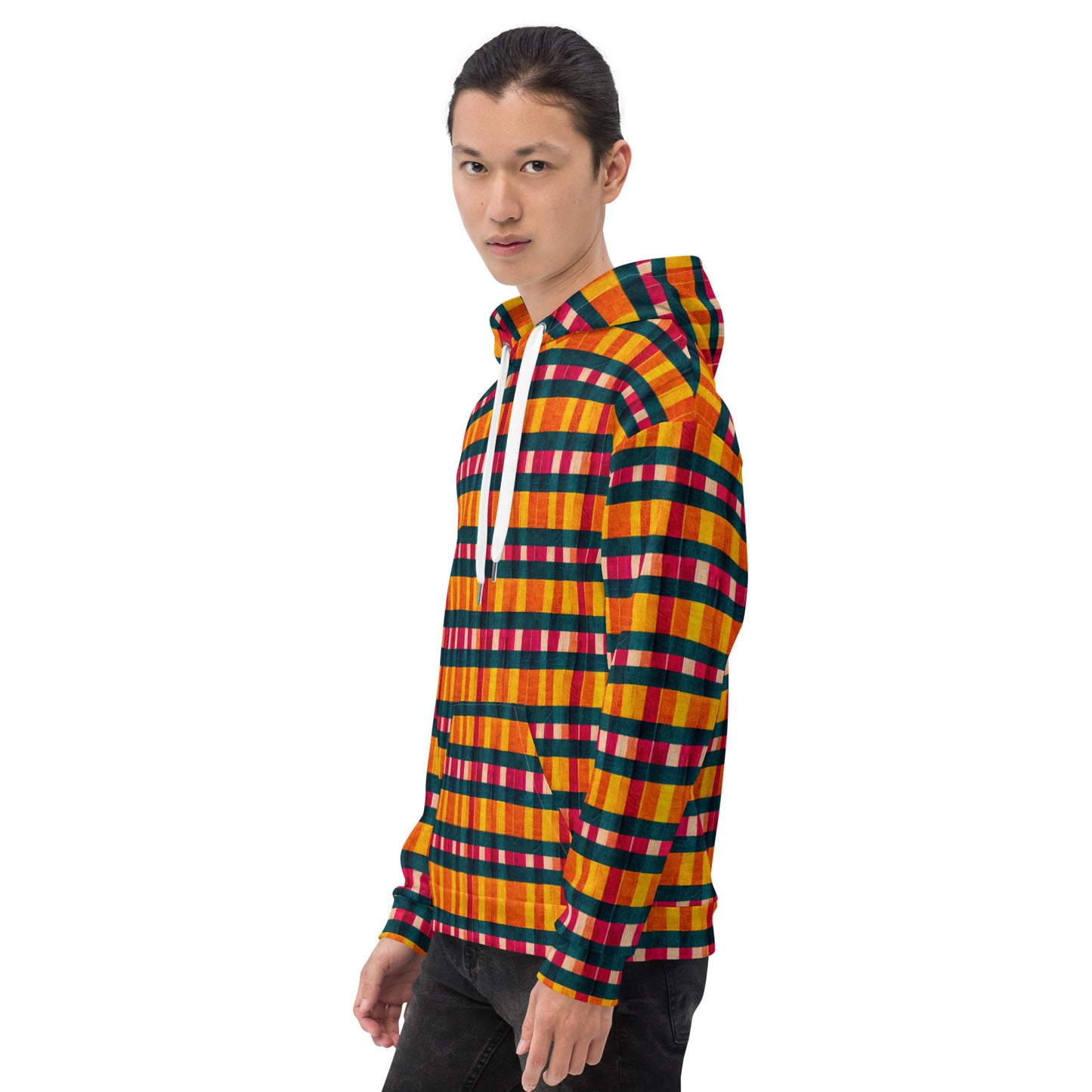 Tropical Fiesta Plaid Hoodie