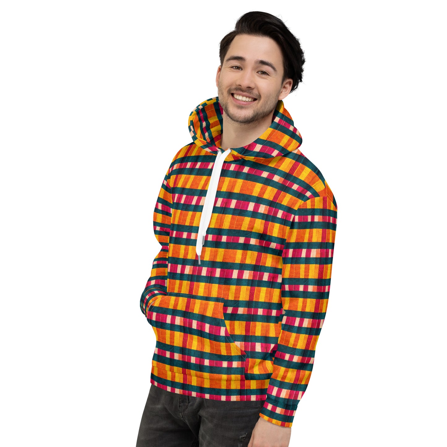 Tropical Fiesta Plaid Hoodie