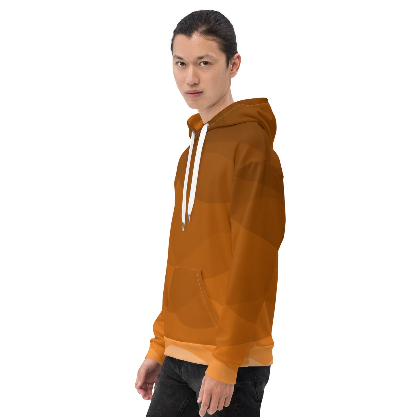 Tangerine Whirlpool Men’s Hoodie