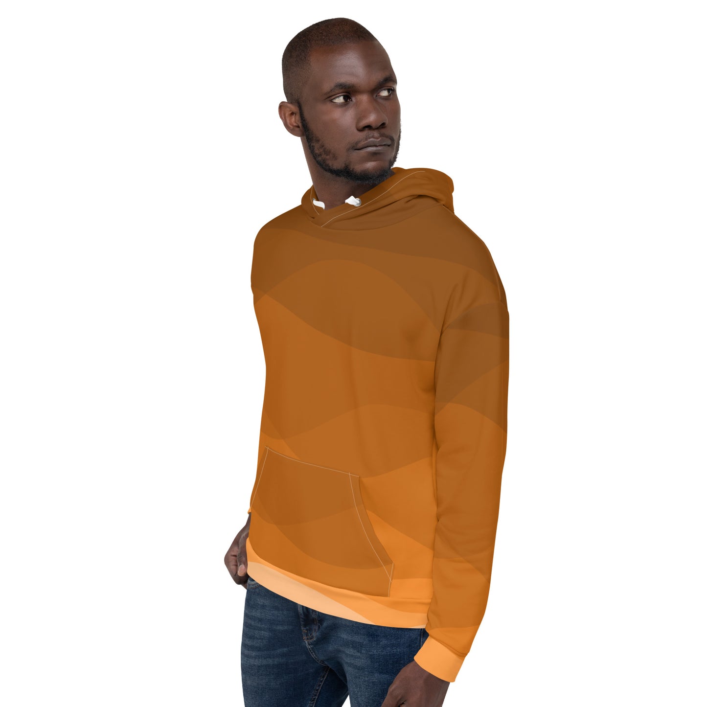 Tangerine Whirlpool Men’s Hoodie