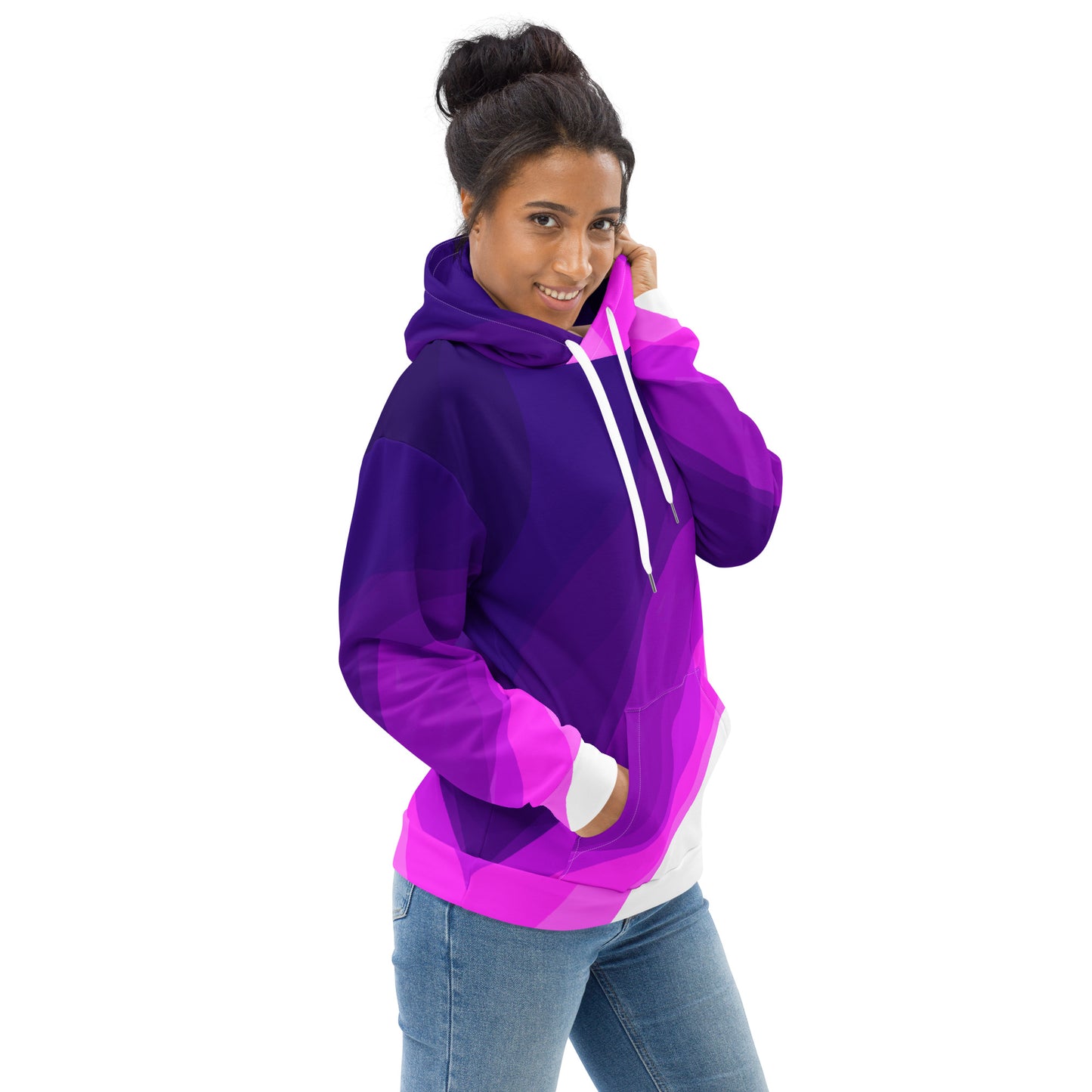 Plum Waves Unisex Hoodie