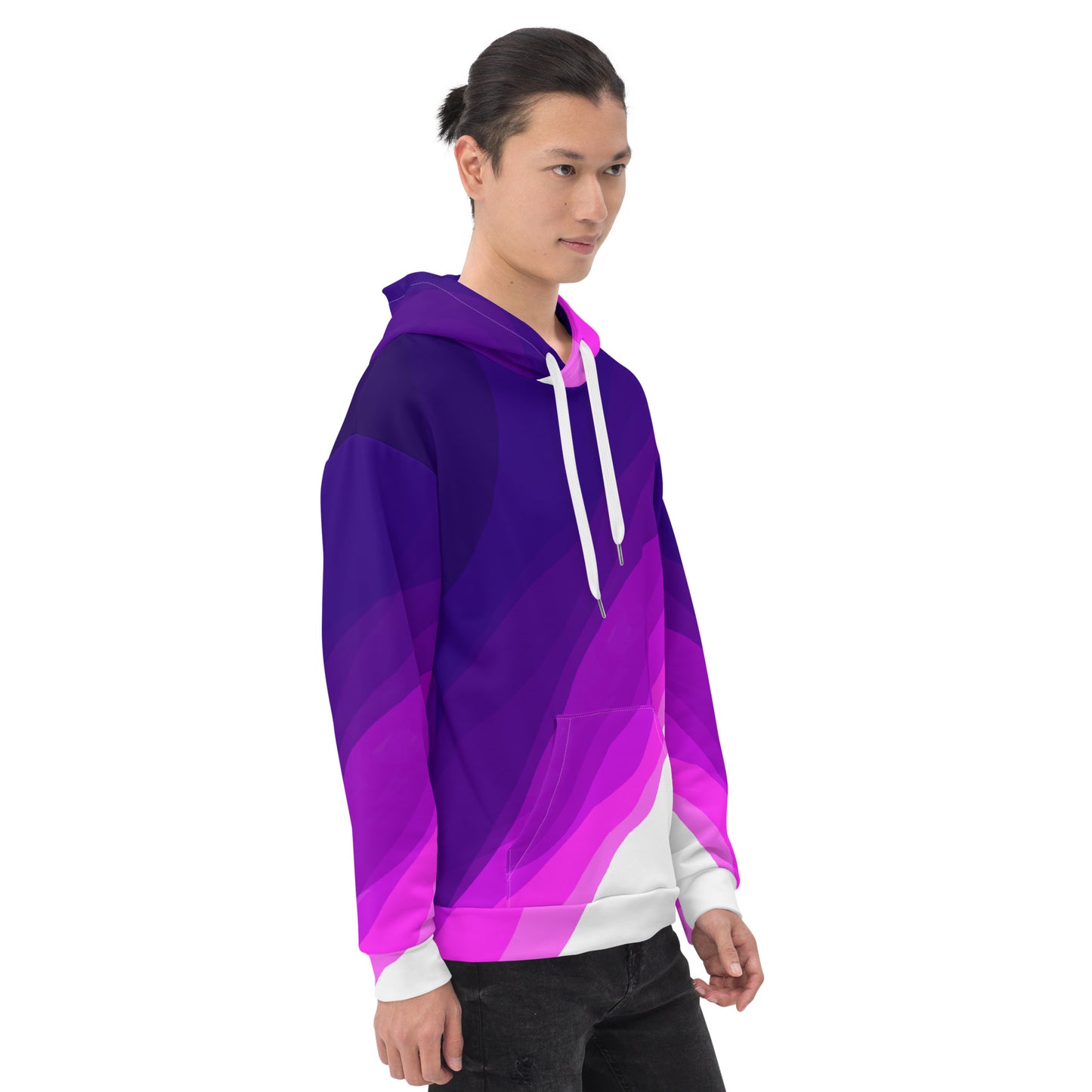 Plum Waves Unisex Hoodie