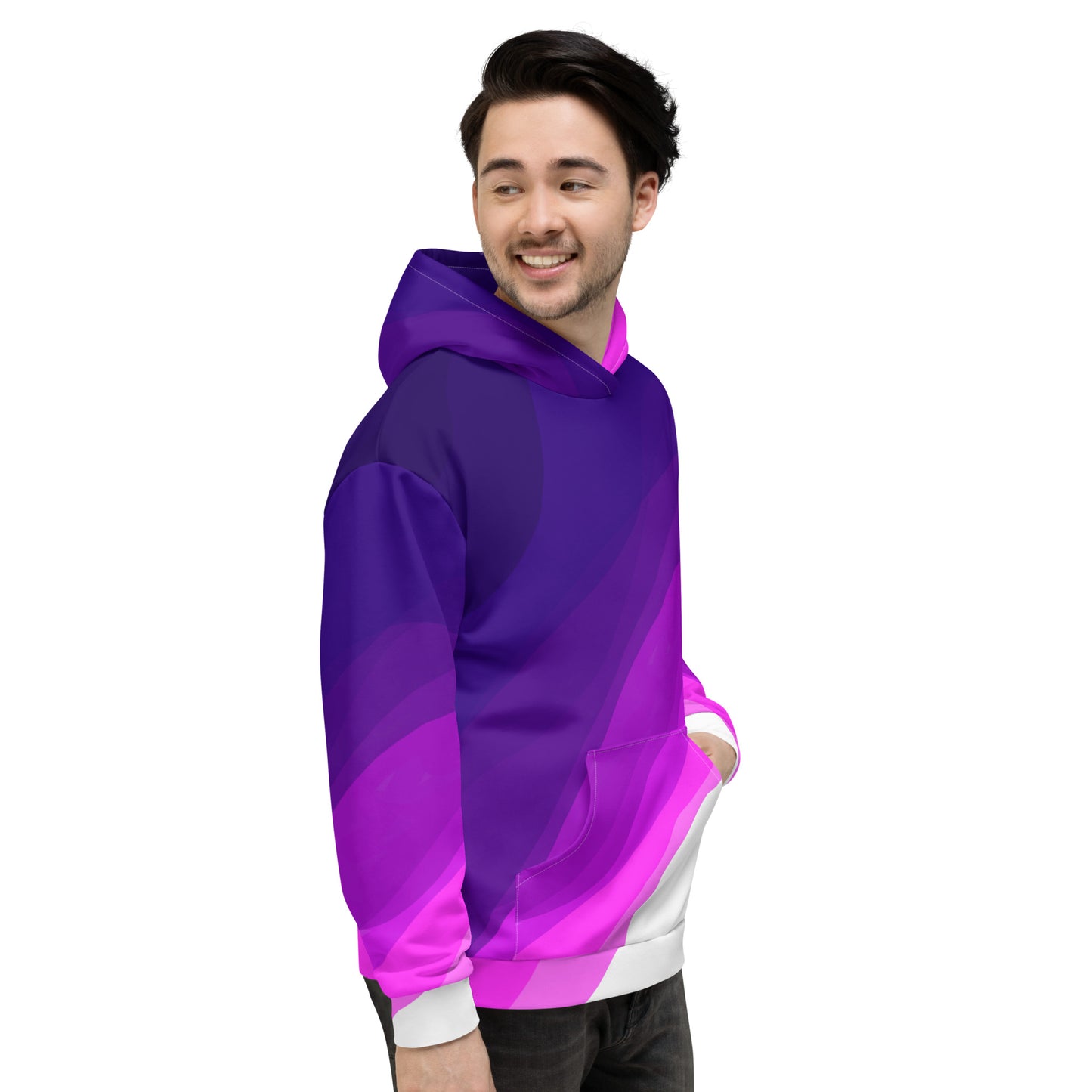 Plum Waves Unisex Hoodie