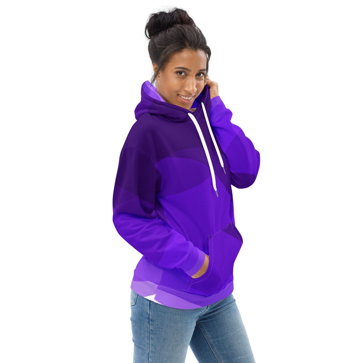 Violet Swirls Unisex Hoodie