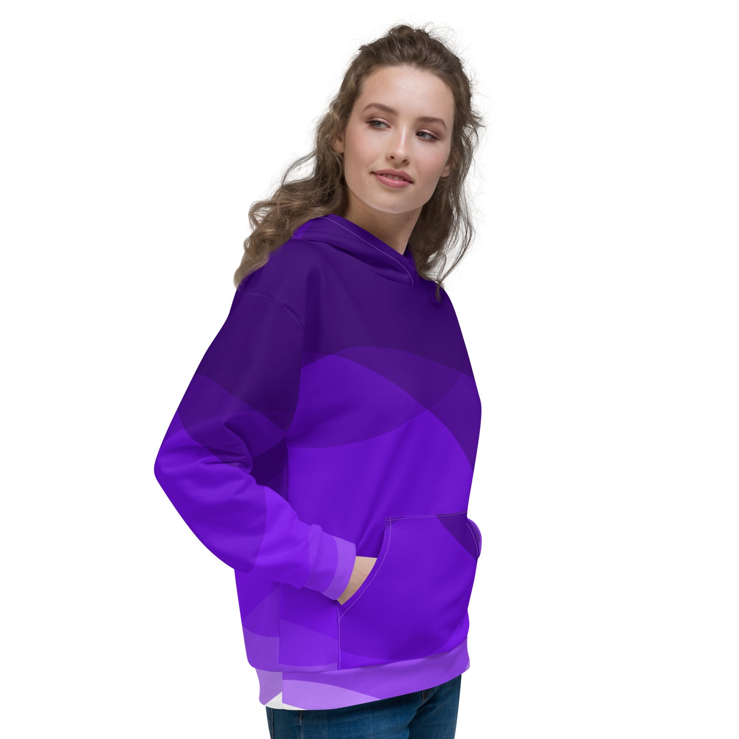 Violet Swirls Unisex Hoodie