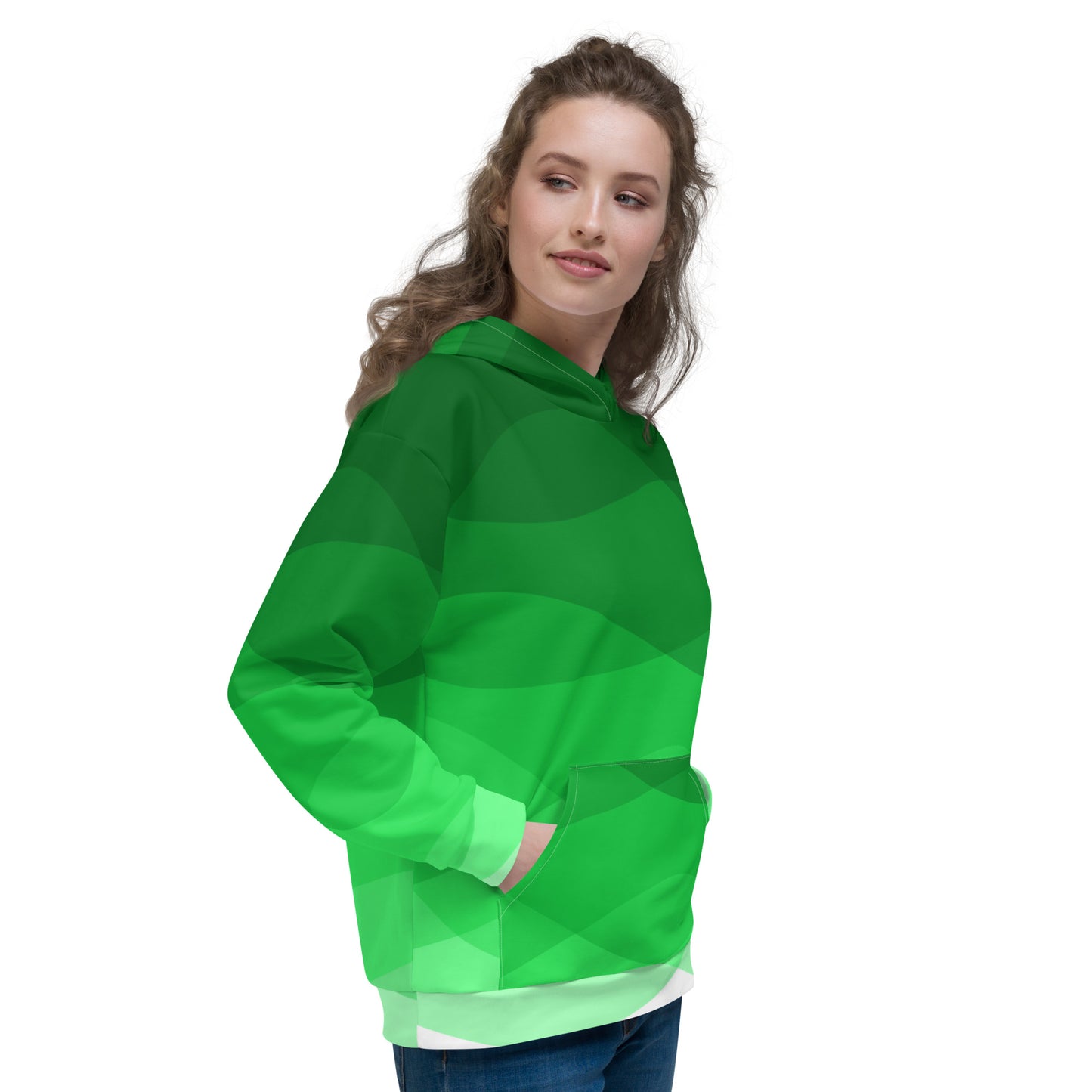 Green Cascade Unisex Hoodie