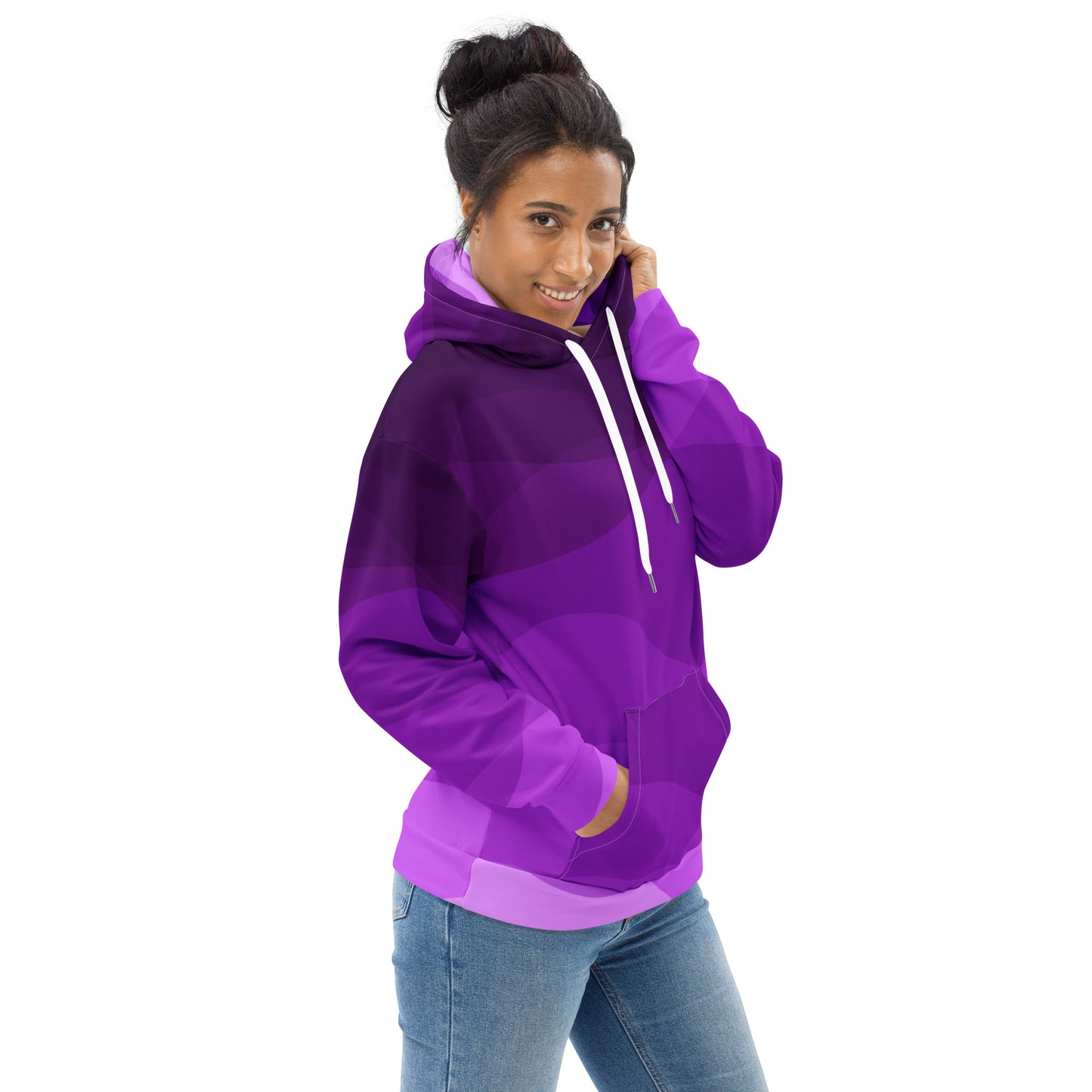 Plum Waves II Unisex Hoodie