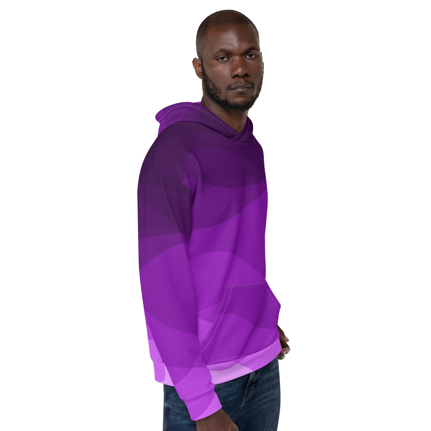 Plum Waves II Unisex Hoodie