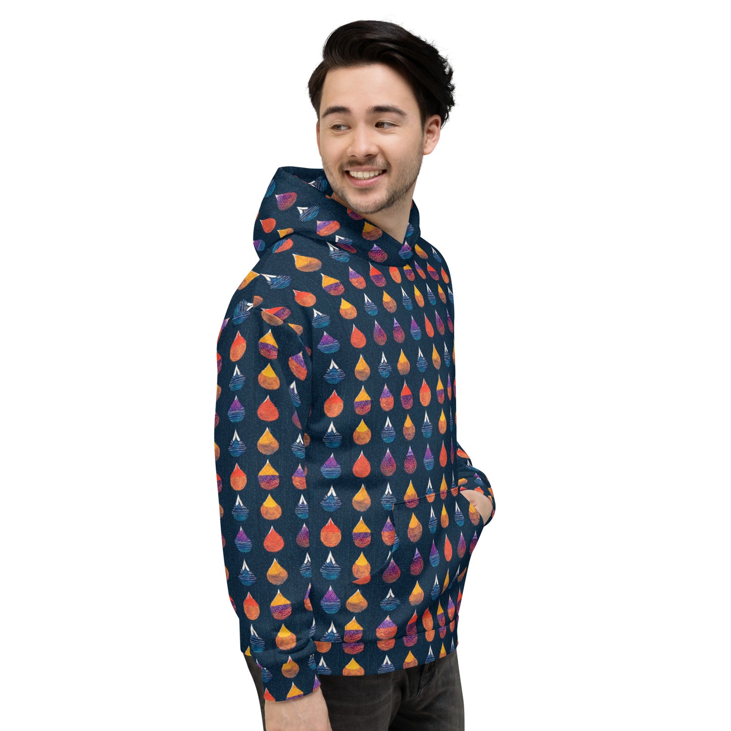 Prismatic Precipitation Men’s Hoodie