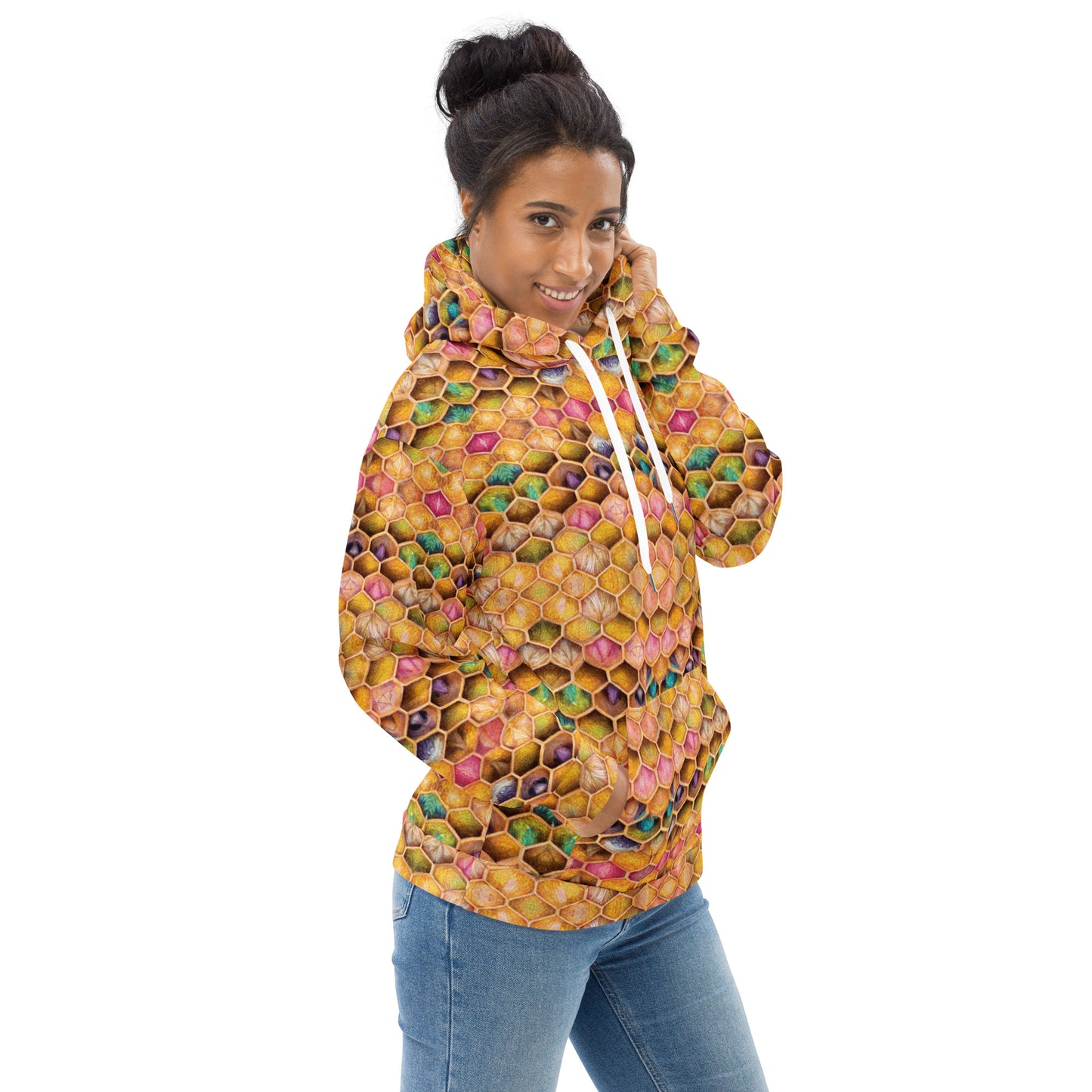 Rainbow Hive Radiance Women’s Hoodie