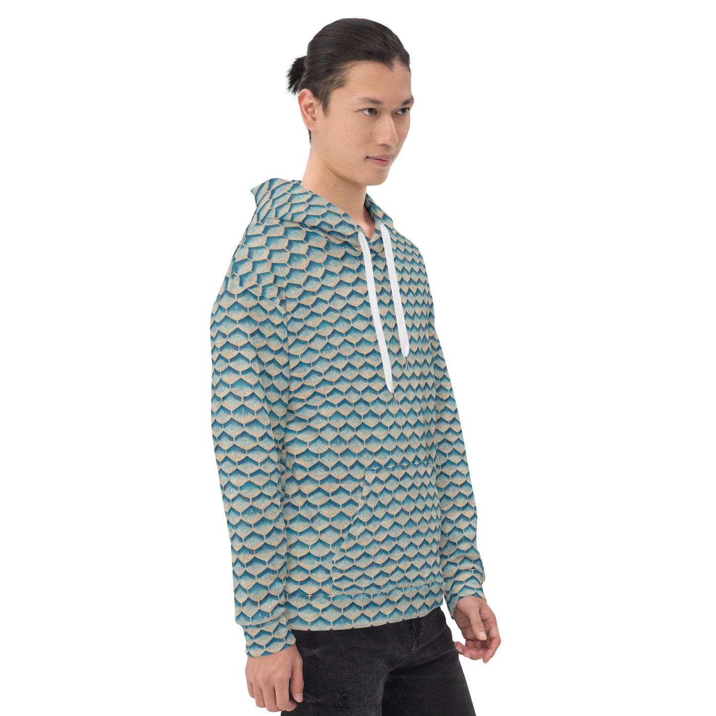 Seafoam Scales Men’s Hoodie