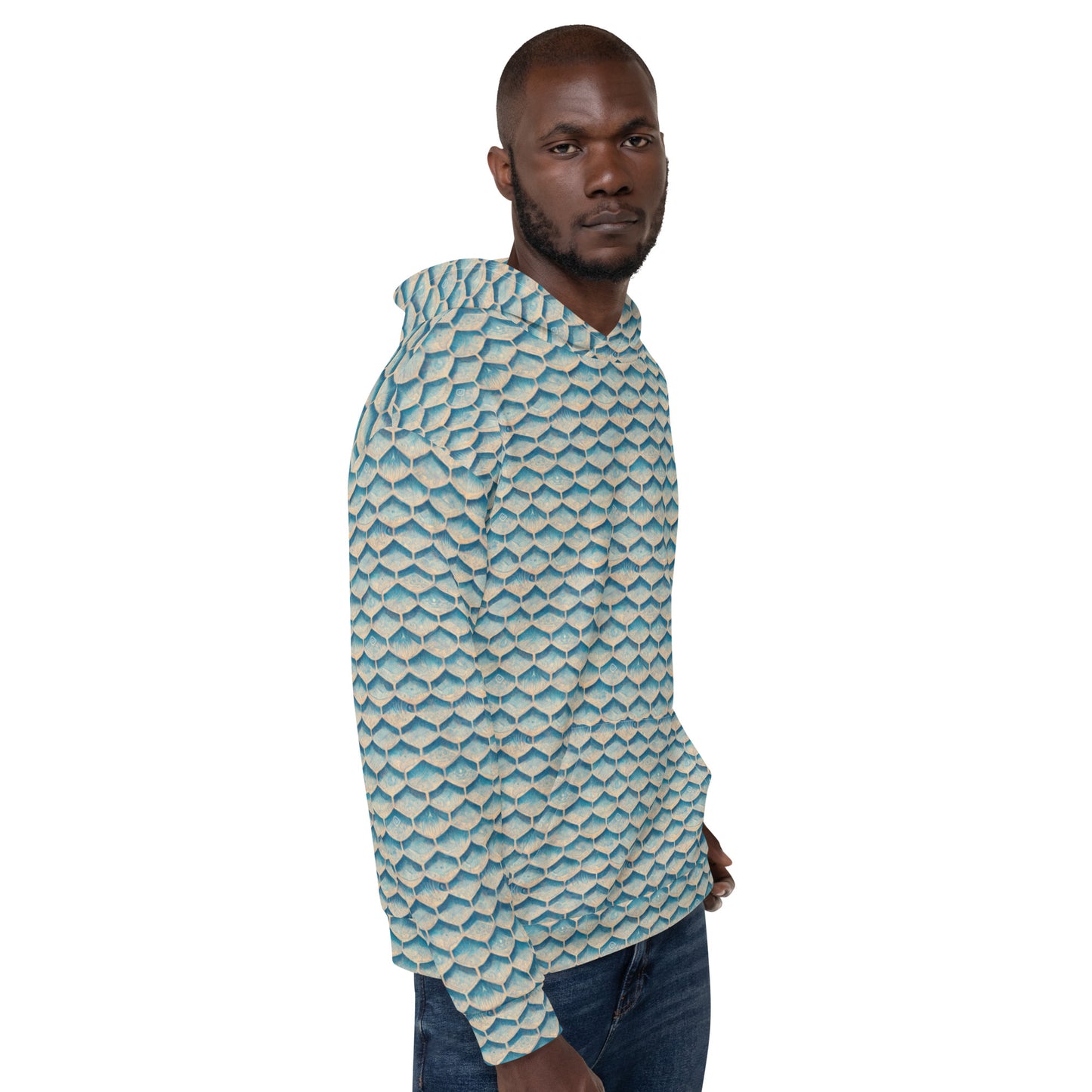 Seafoam Scales Men’s Hoodie