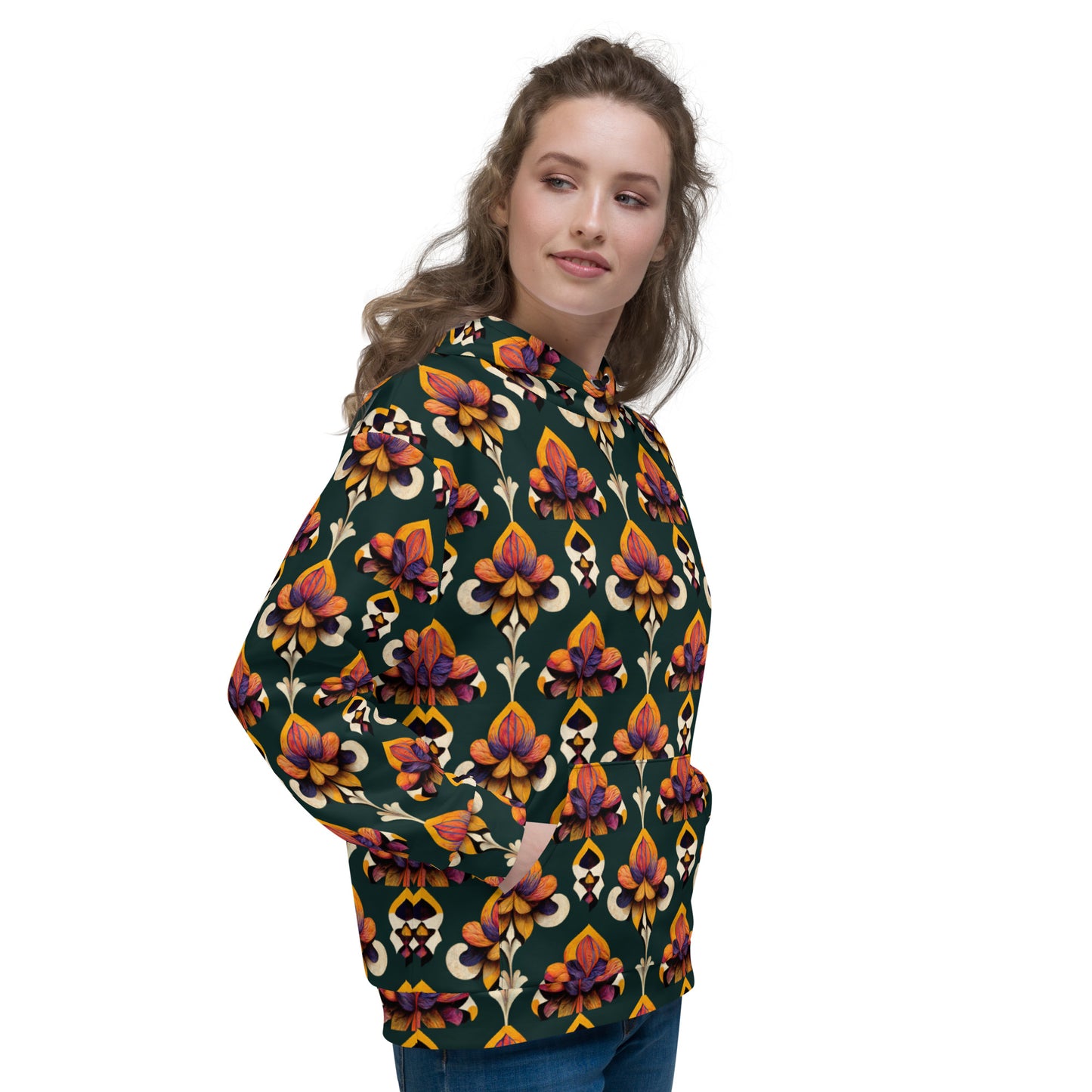 Taza’s Radiant Petals Women’s Hoodie