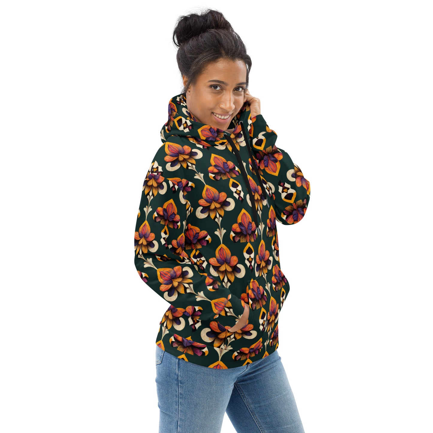 Taza’s Radiant Petals Women’s Hoodie