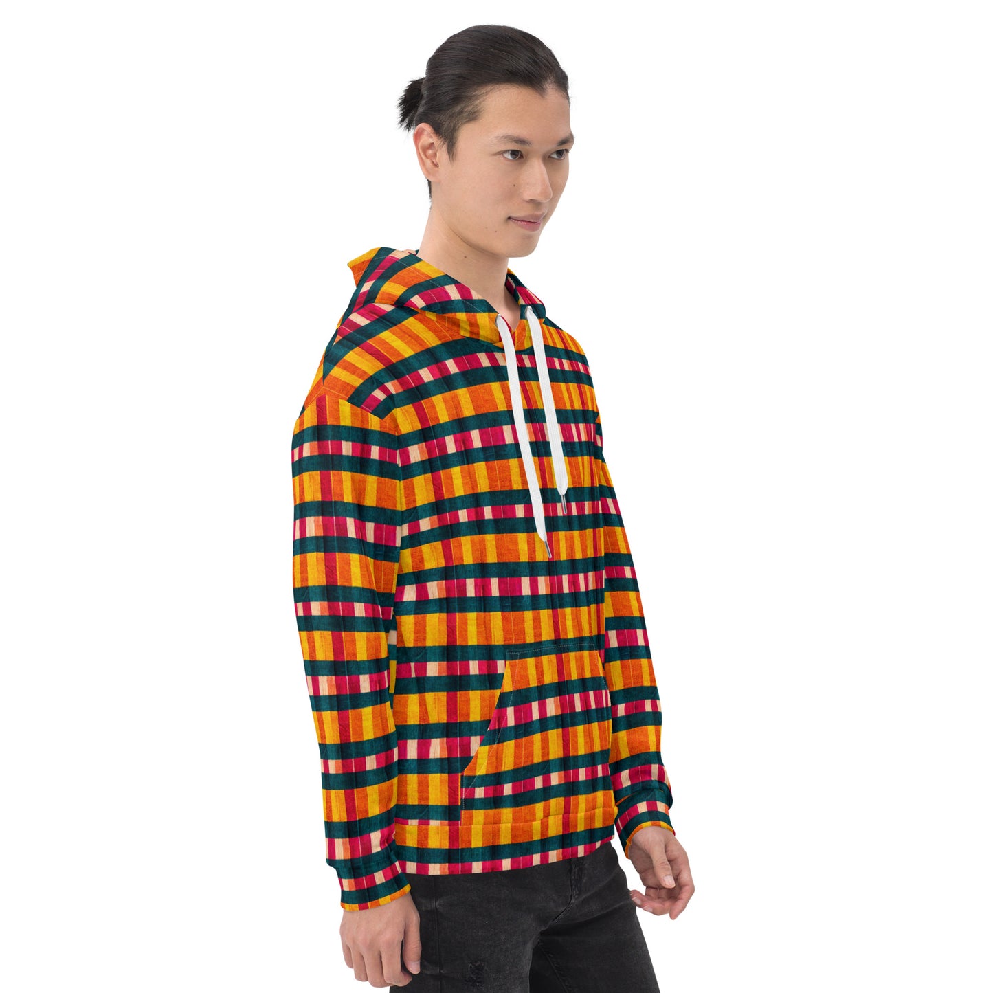 Tropical Fiesta Plaid Hoodie