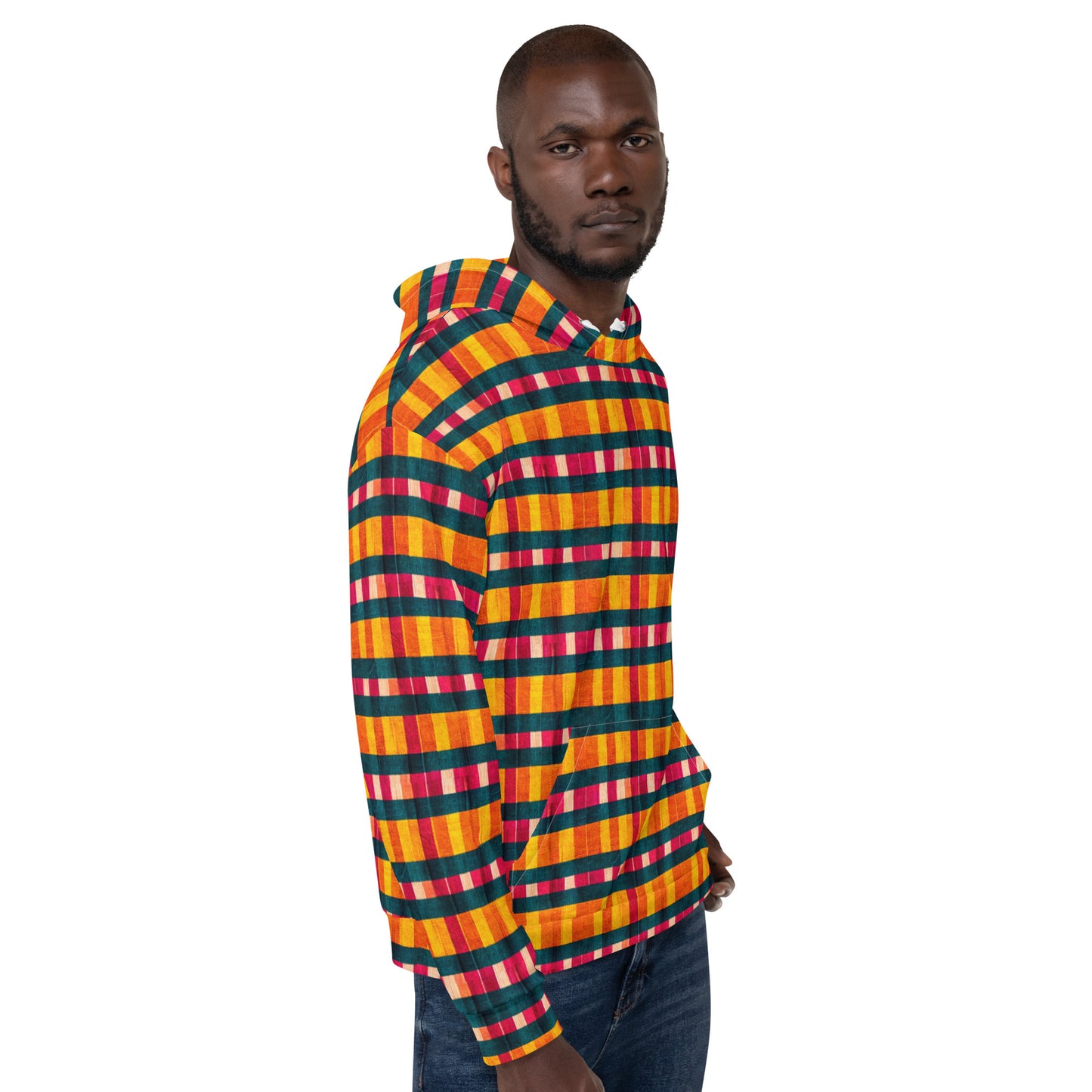 Tropical Fiesta Plaid Hoodie