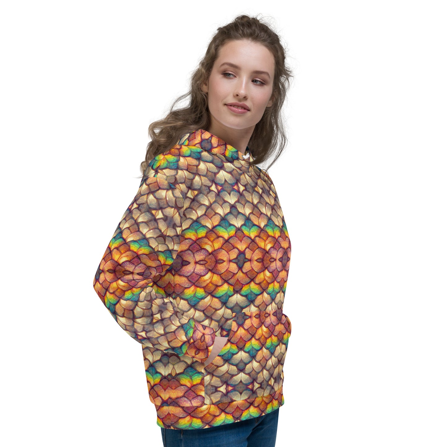 Cloeyra, the Radiant Aether Dragon Women’s Hoodie