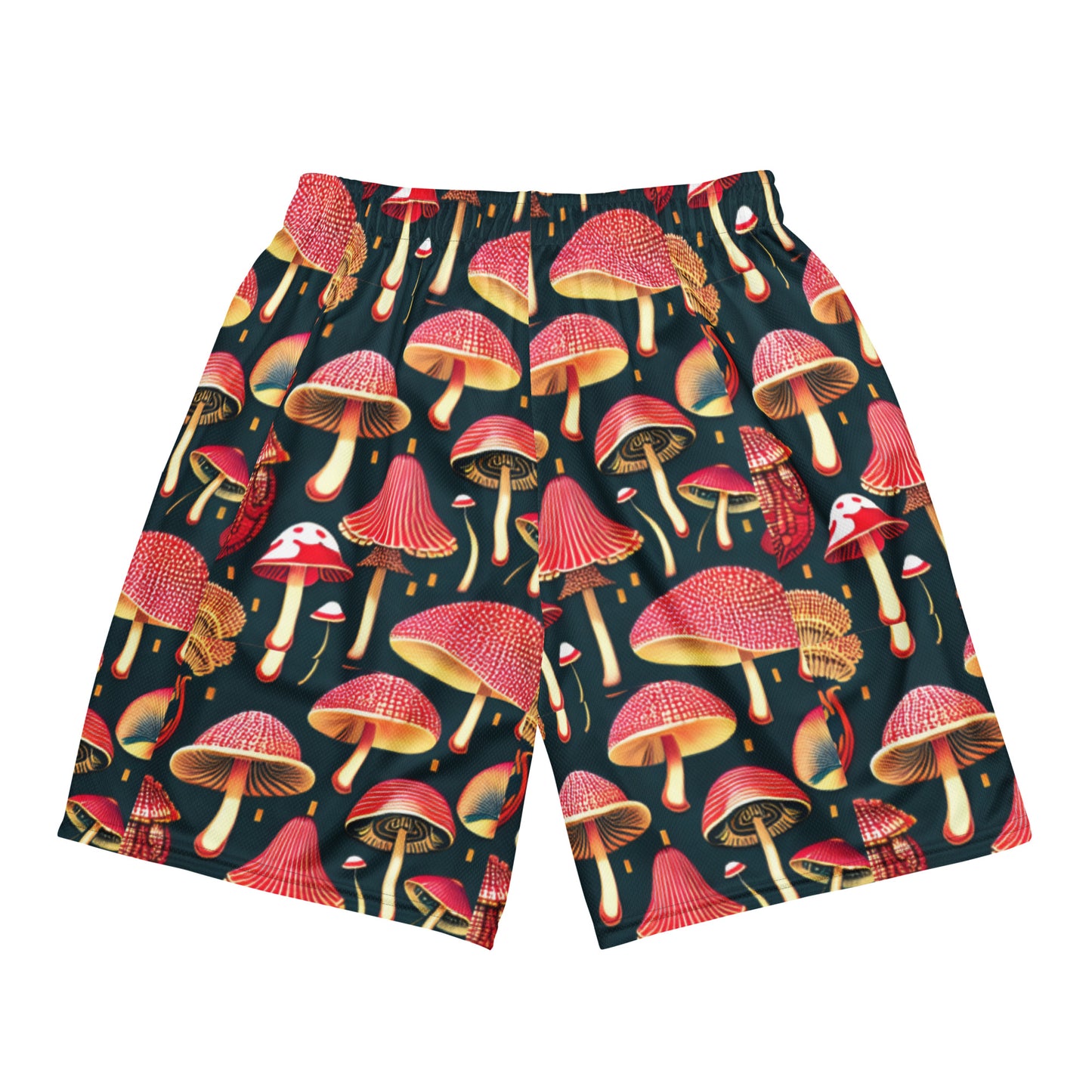 Whimsical Mushrooms Men’s mesh shorts