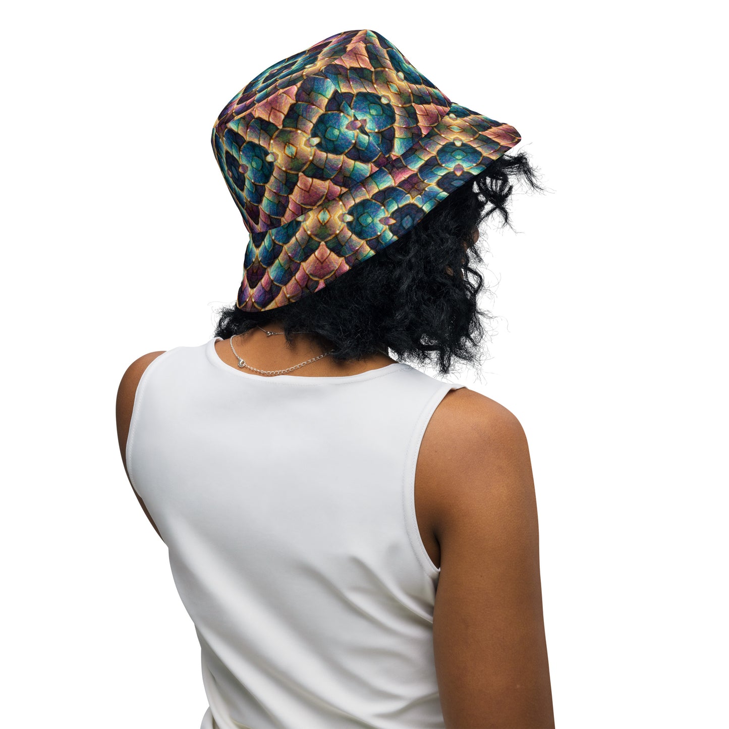 Joannesong, the Prismatic Wilderness Muse Reversible bucket hat