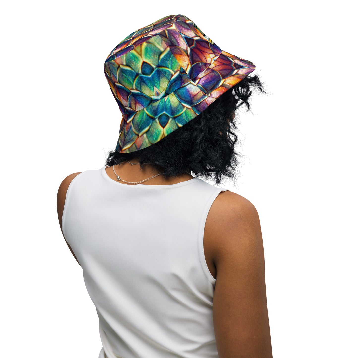 Margonithia, the Glittering Rainbow Sovereign Reversible bucket hat