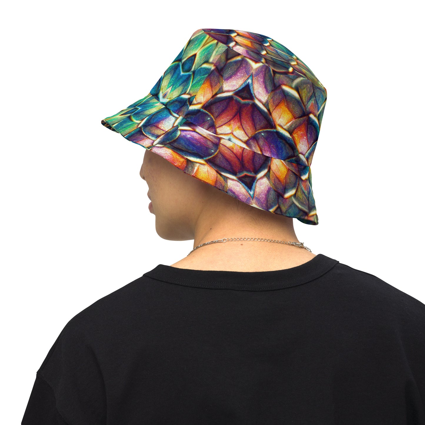 Margonithia, the Glittering Rainbow Sovereign Reversible bucket hat