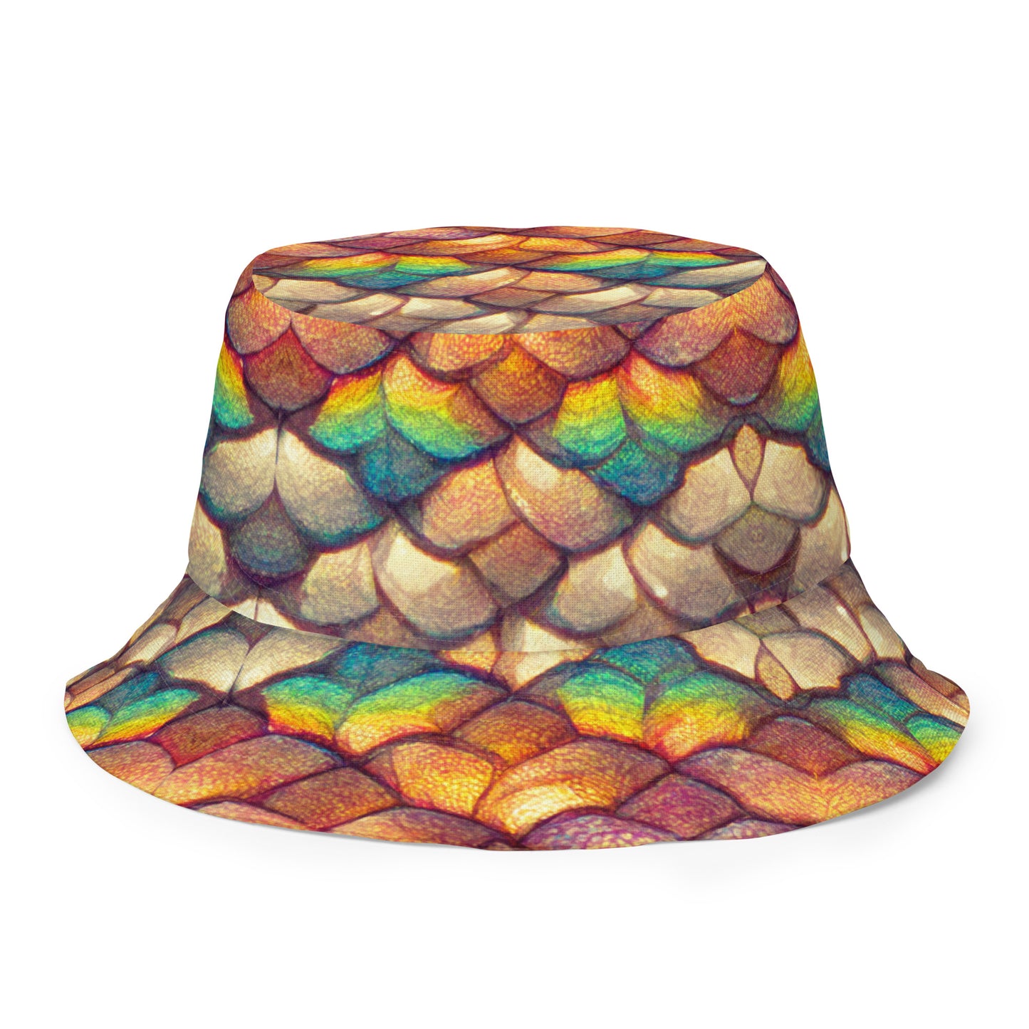 Cloeyra, the Radiant Aether Dragon Reversible bucket hat