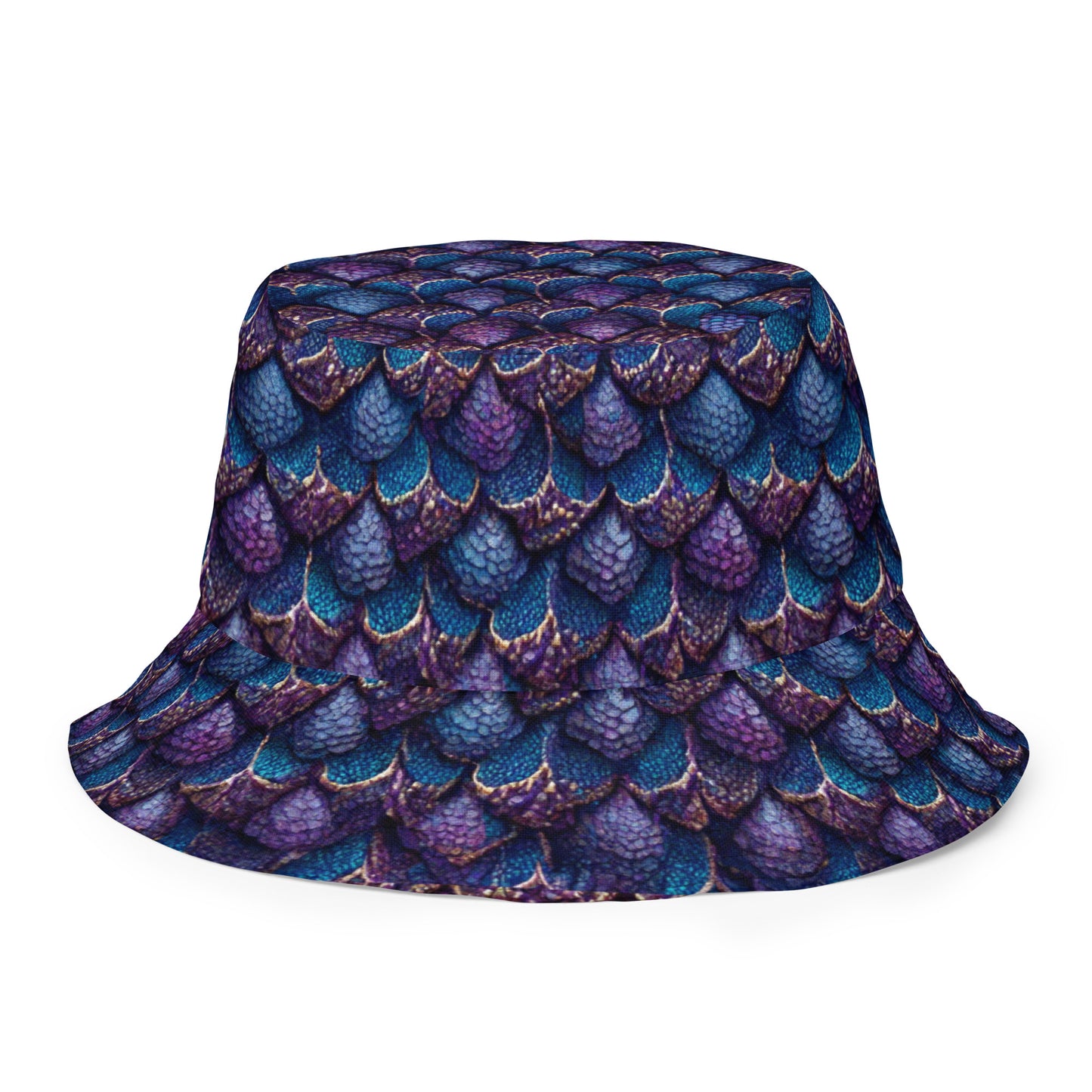 Luminosa, the Radiant Amethyst Drakon Reversible bucket hat