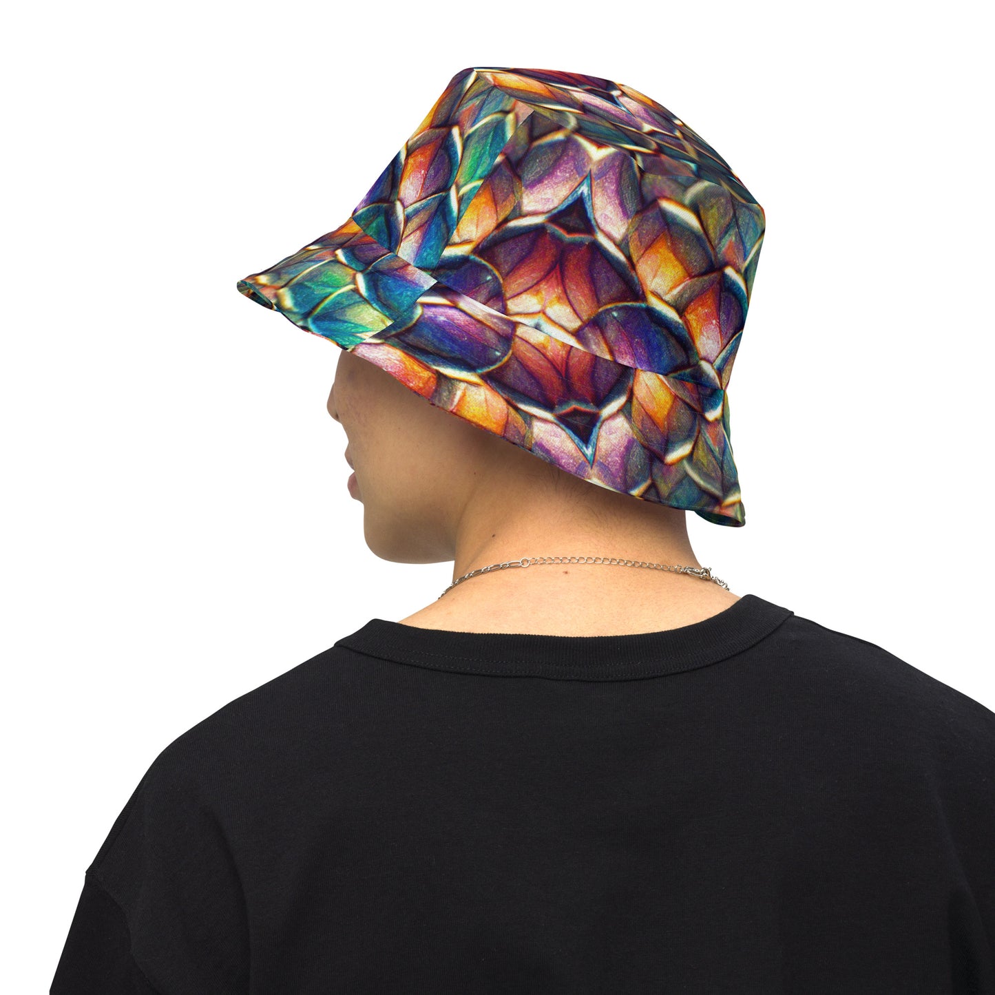 Margonithia, the Glittering Rainbow Sovereign Reversible bucket hat