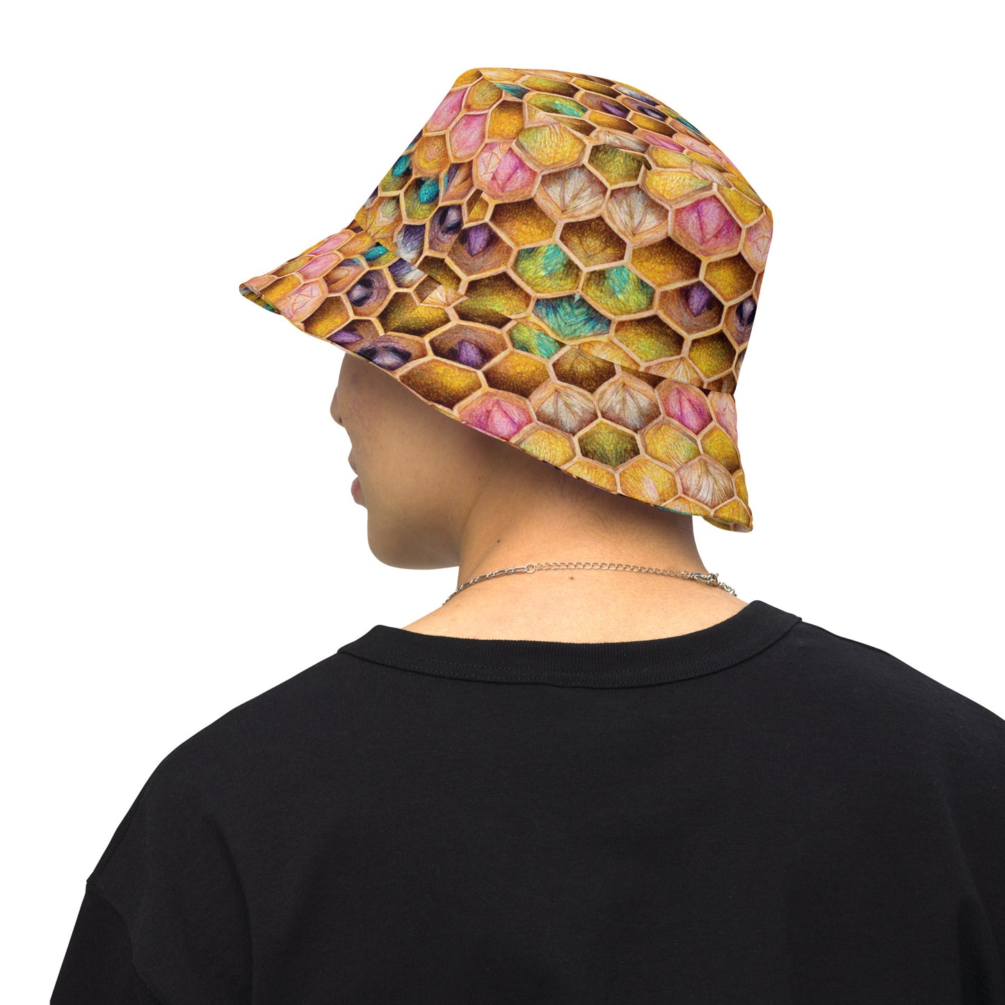Rainbow Hive Radiance Reversible bucket hat