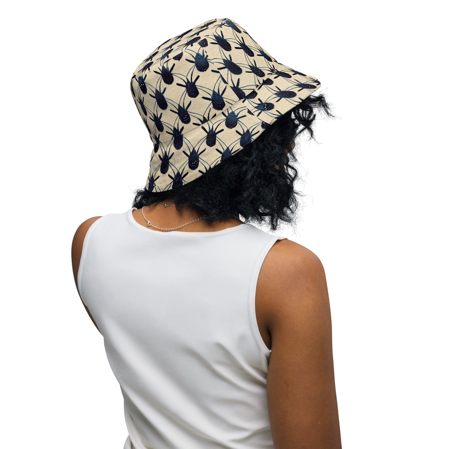 Spider Weave Reversible bucket hat