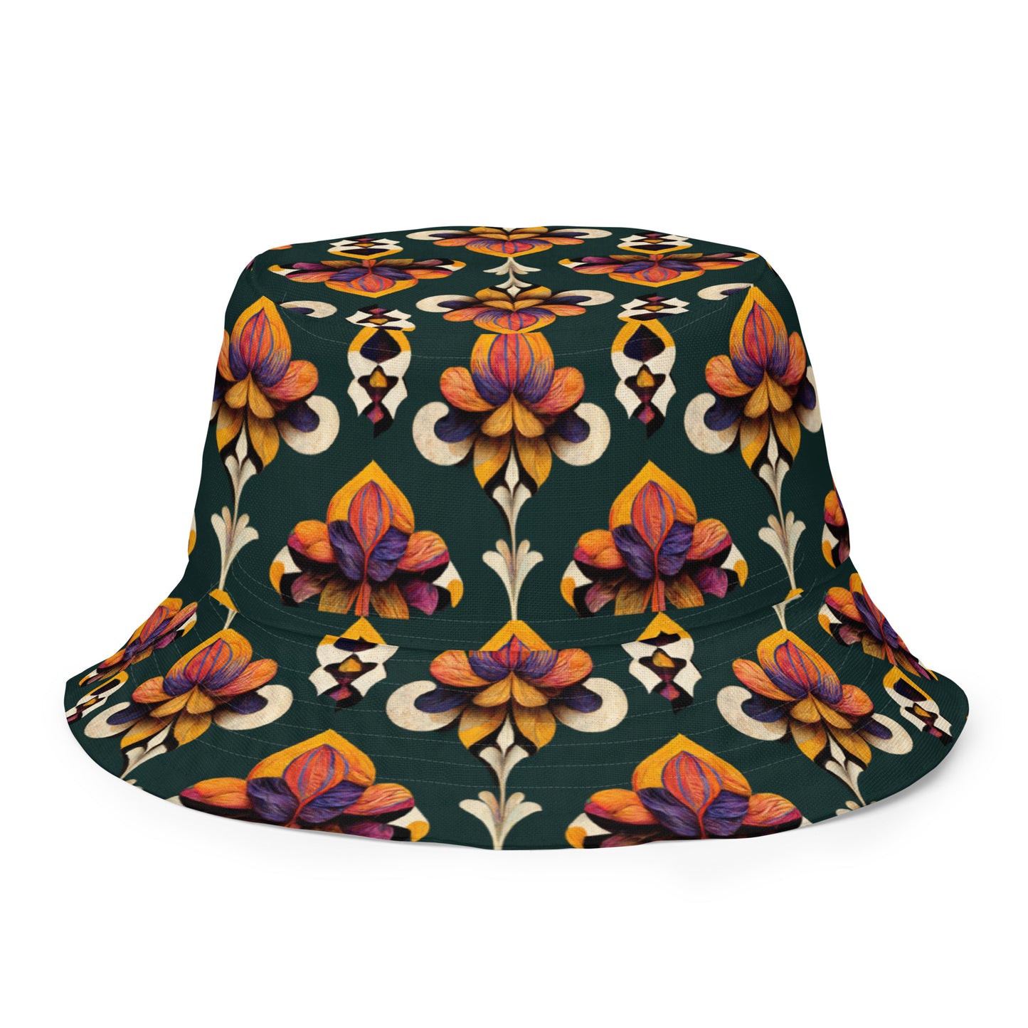 Taza’s Radiant Petals Reversible bucket hat