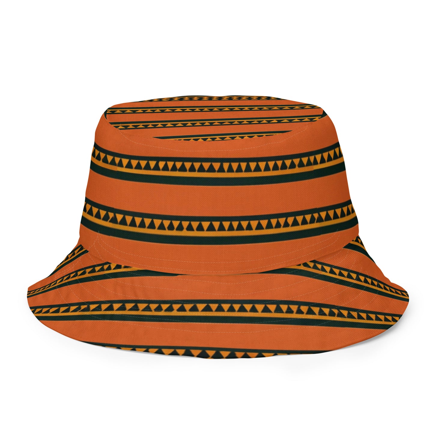 Timbuktu Tangerine Tapestry Reversible bucket hat